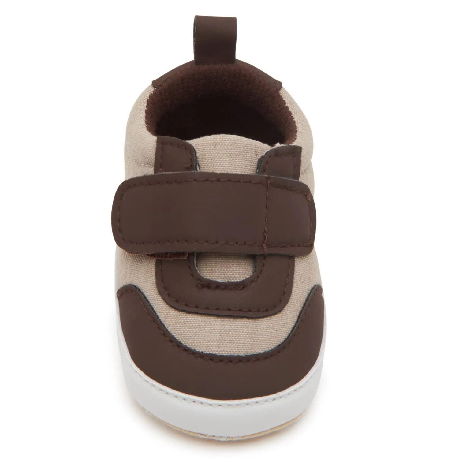 Nuby Baby Boys Hook & Loop Strap Sneakers, Soft Non Slip Sole Crib & First Walking Infant Shoes