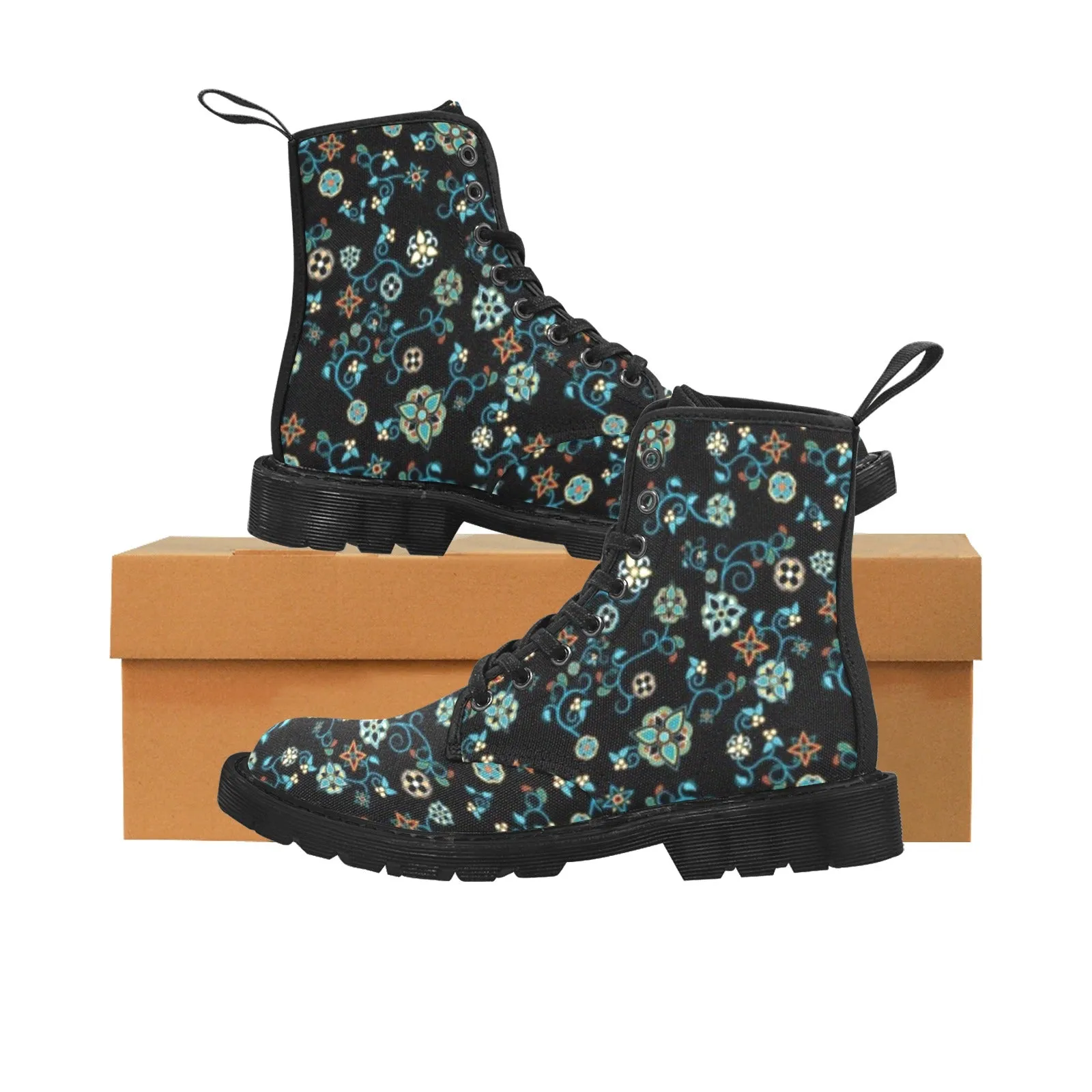 Ocean Bloom Boots for Men (Black)