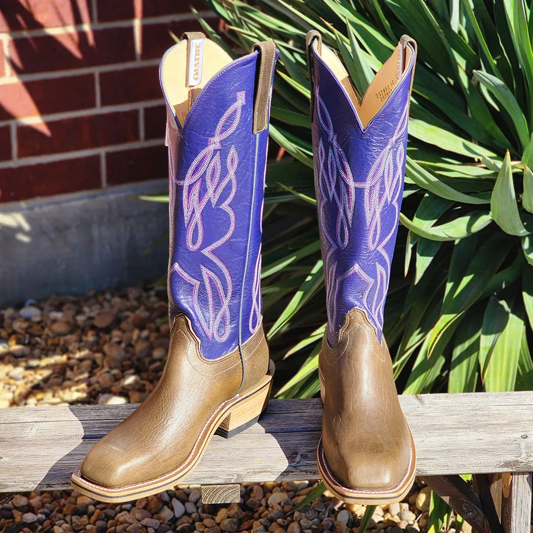 Olathe Grey Bison Navajo Orchid Boots