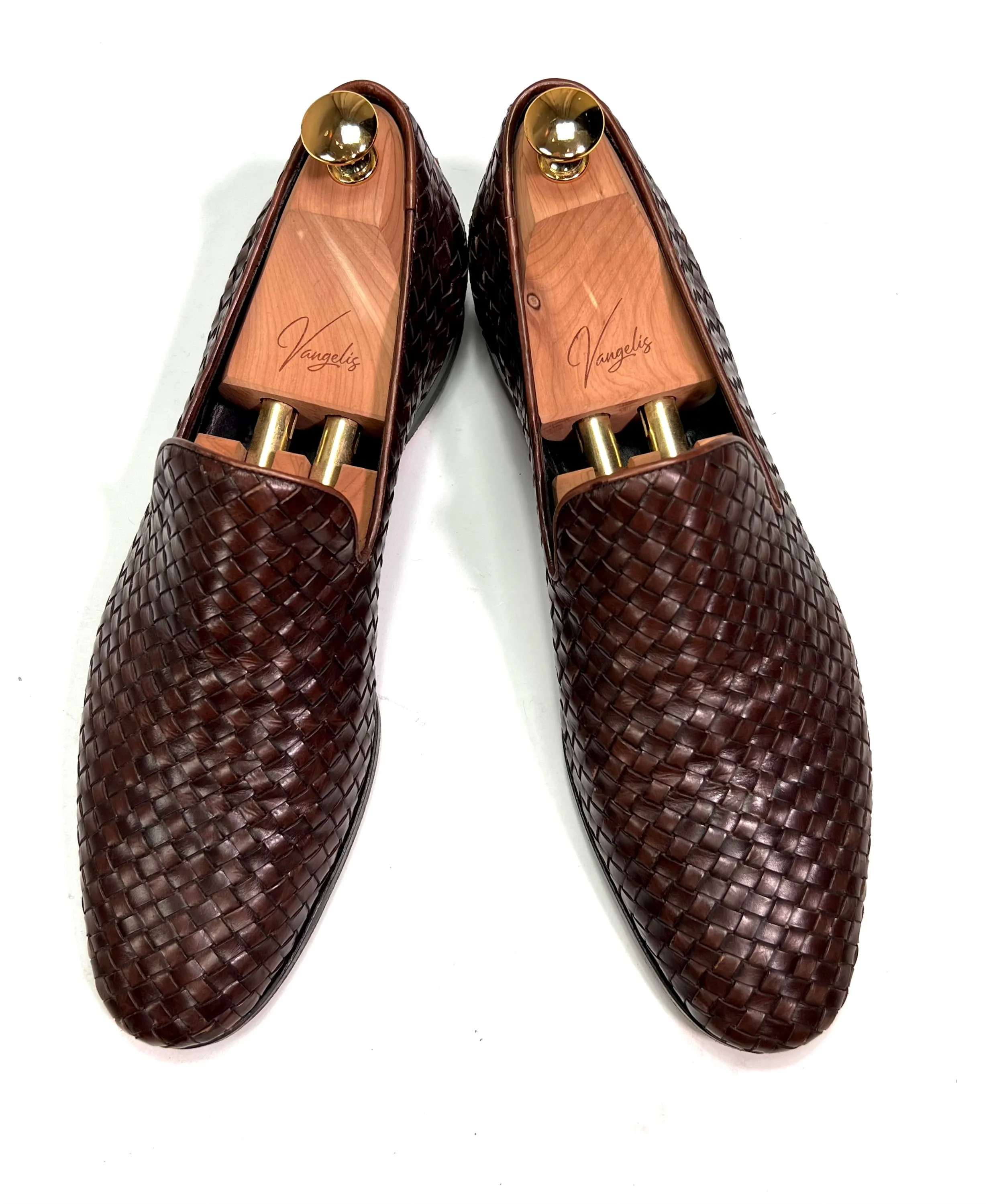 Ortigni for Baltzar - Brown Braided Loafers UK 10 / EU 44