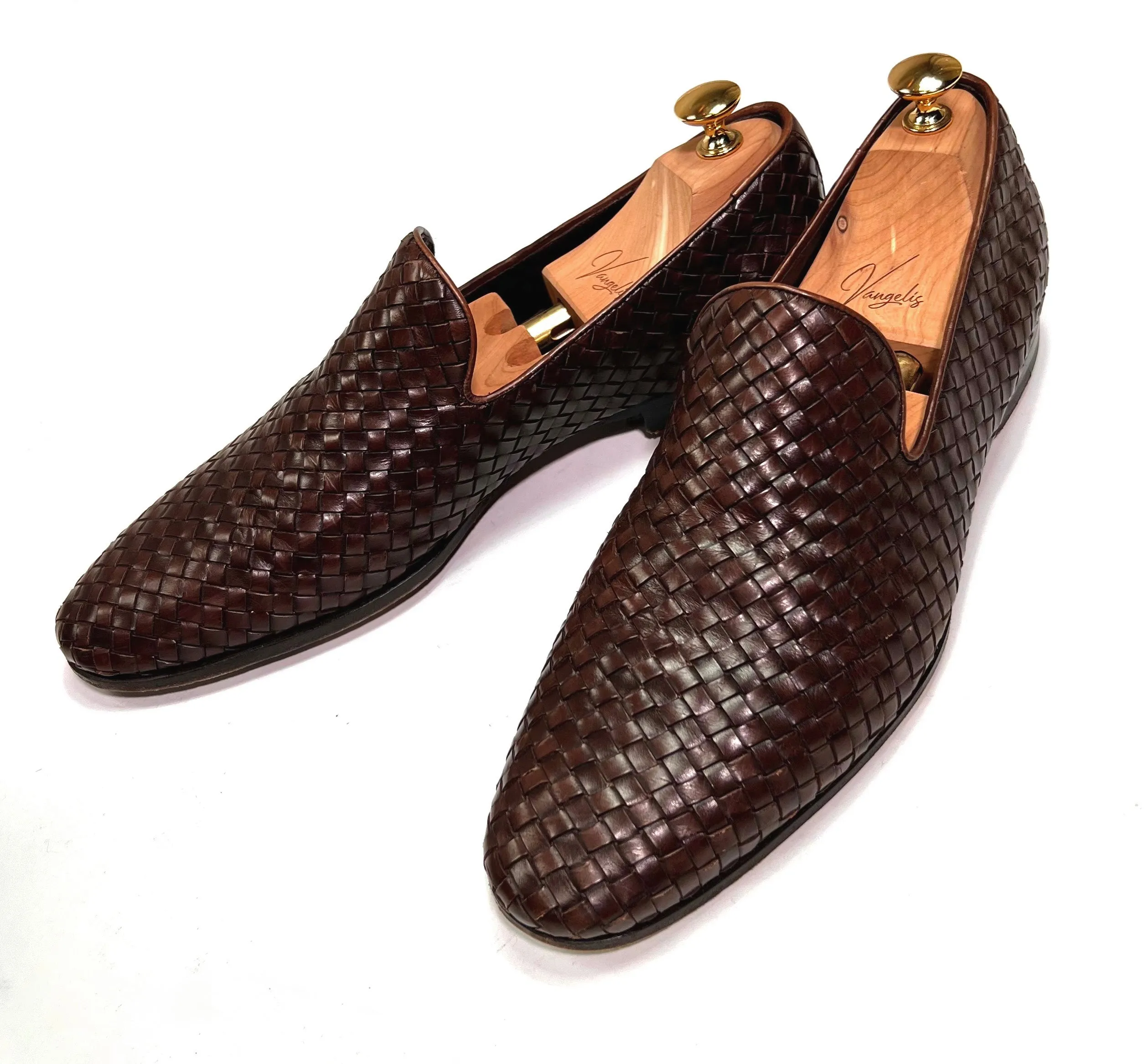 Ortigni for Baltzar - Brown Braided Loafers UK 10 / EU 44