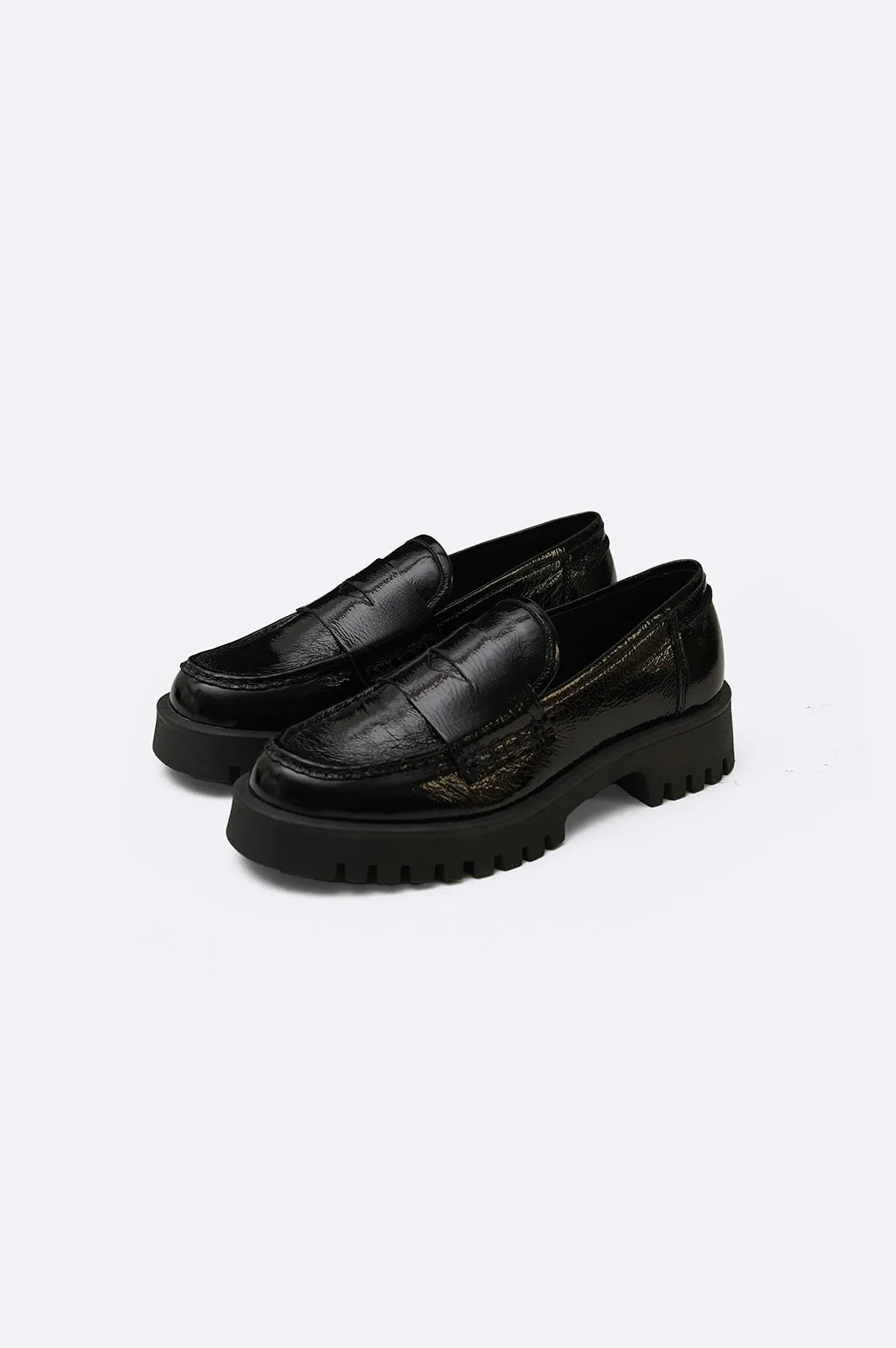 PATENT LEATHER LOAFERS