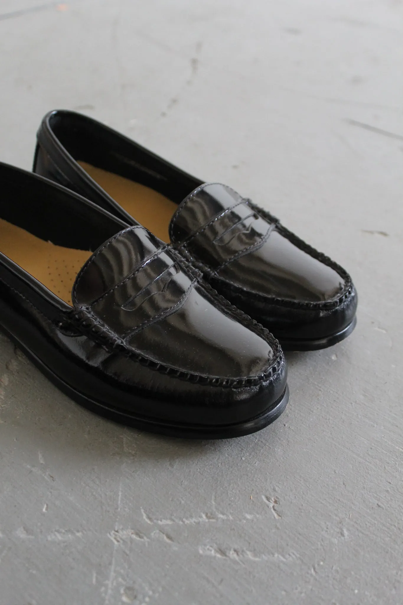 patent penny loafers size 7