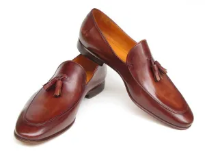 Paul Parkman Brown Leather Tassel Loafer