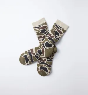 Pile Camo Crew Socks (L.Beige)