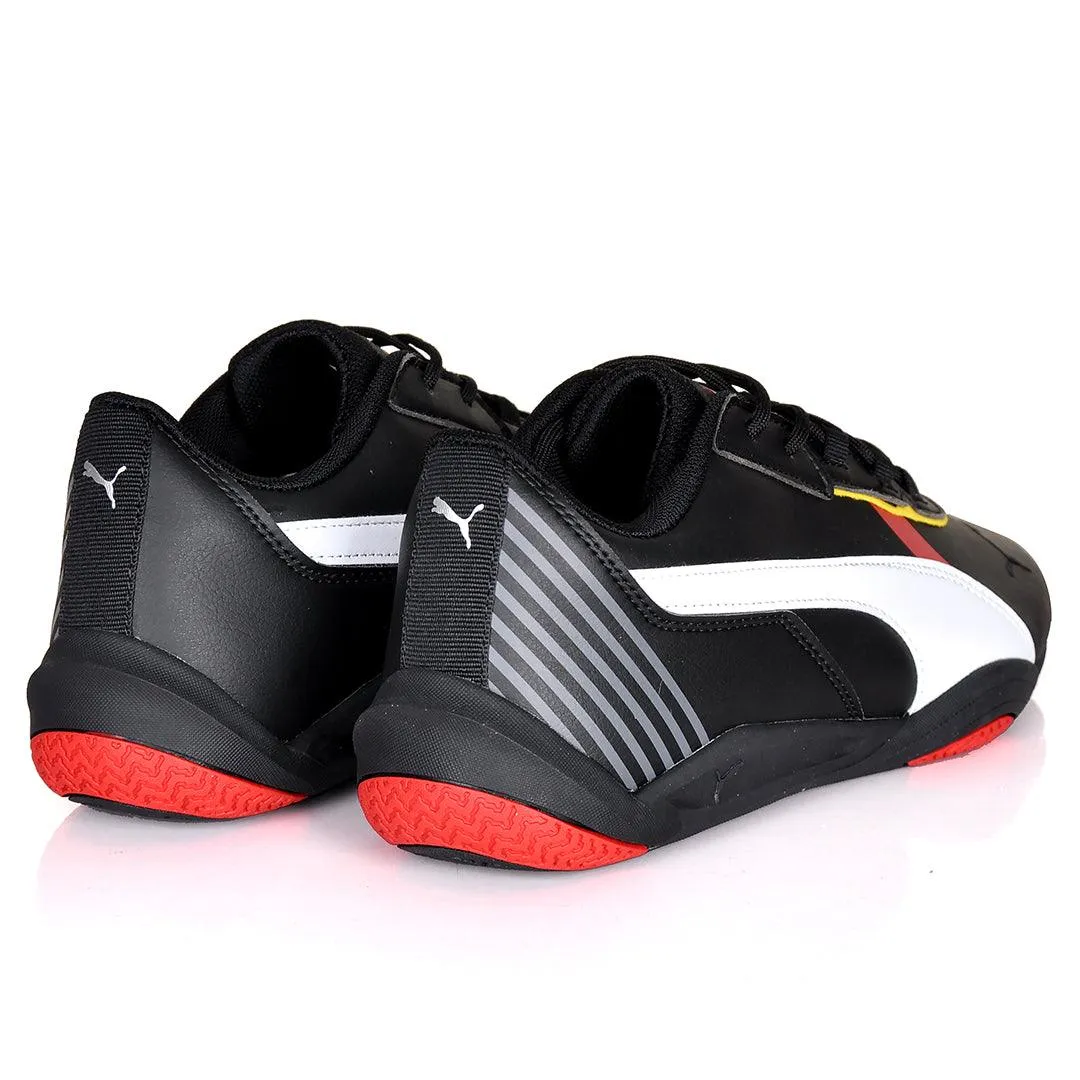 PM Red Bull Racing Logo Designed Sneakers -Black