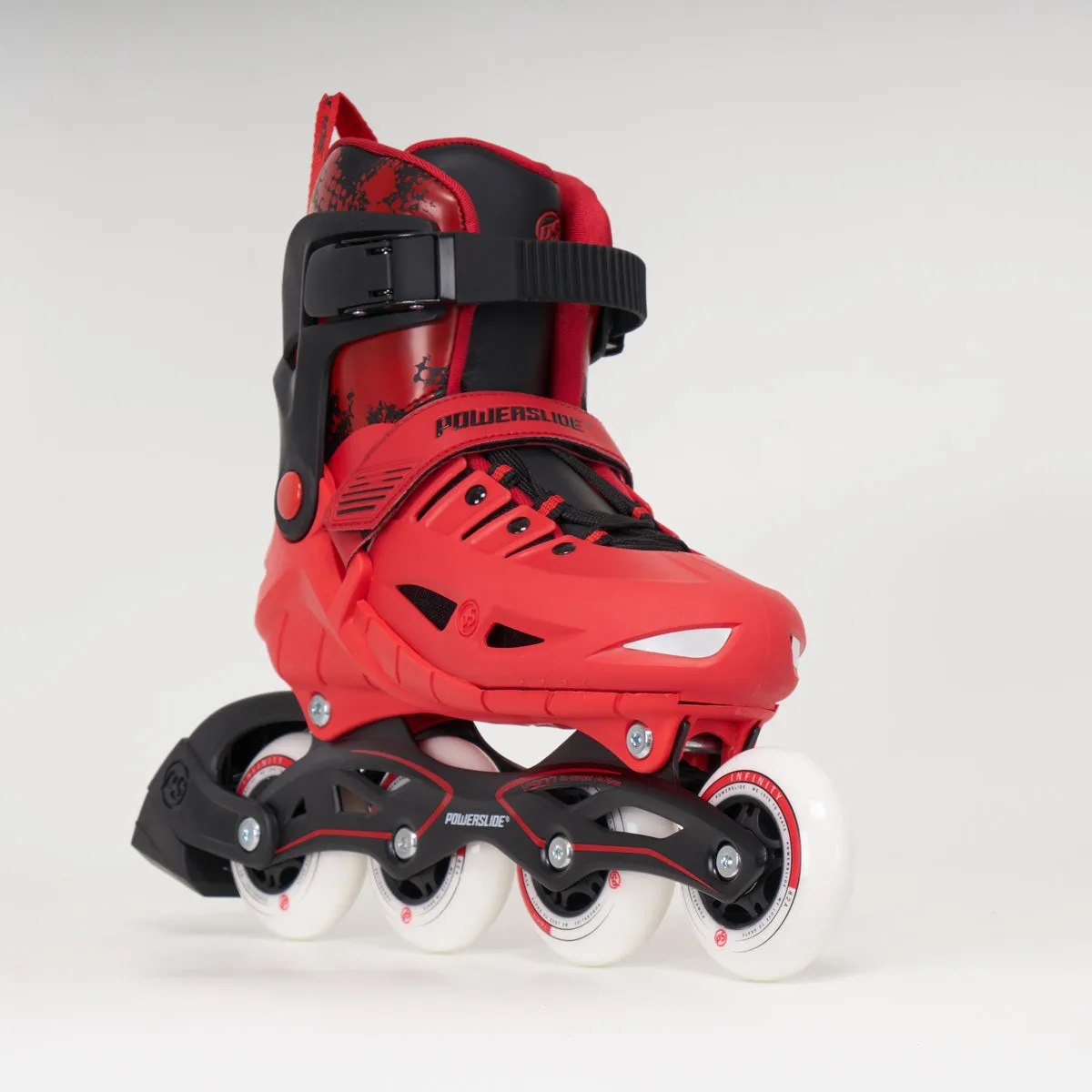 Powerslide Phuzion Universe Size Adjustable Inline Junior Skates - Red