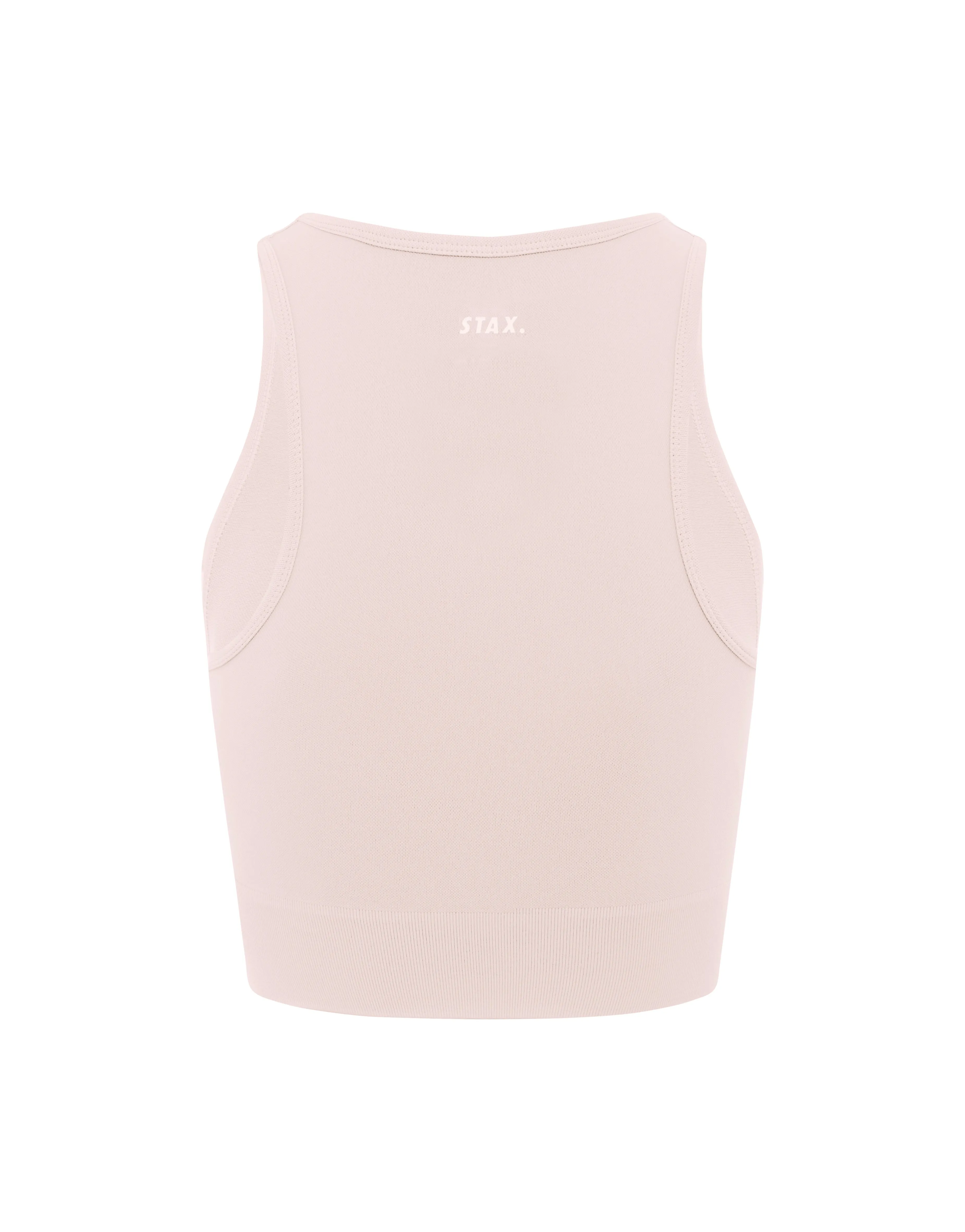 Premium Seamless Favourites Cropped Singlet - Bone