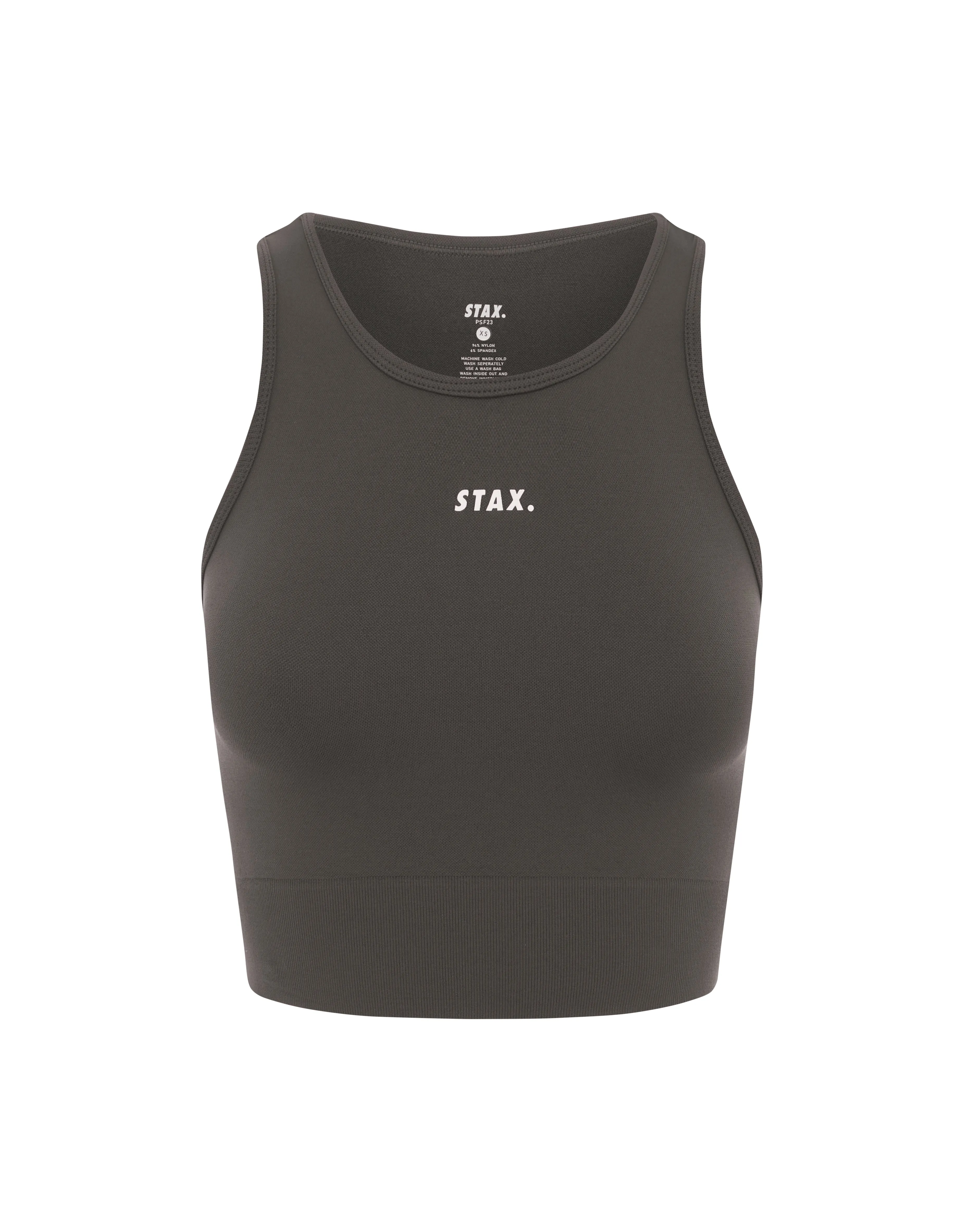 Premium Seamless Favourites Cropped Singlet - Dovetail