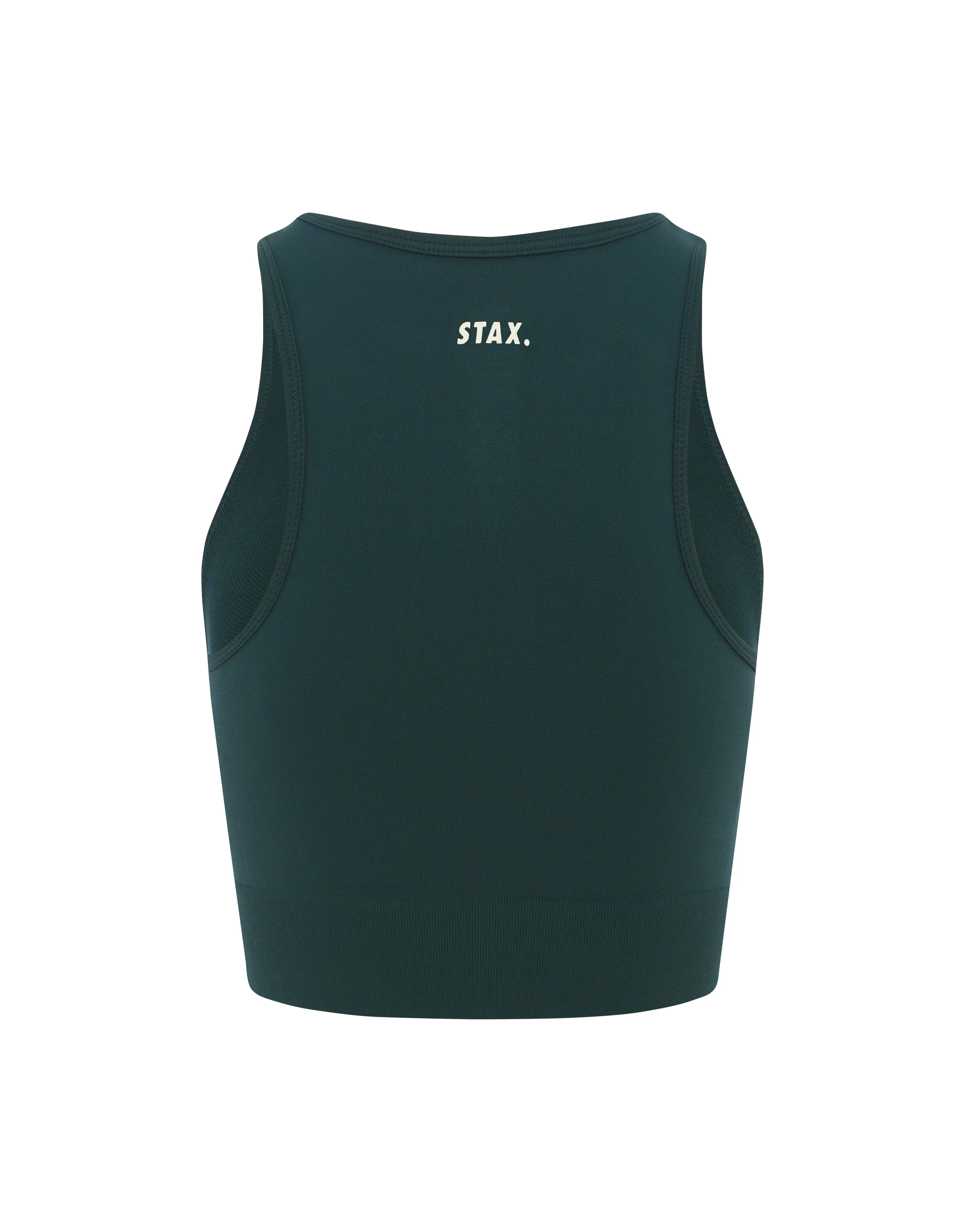 Premium Seamless Favourites Cropped Singlet - Pine