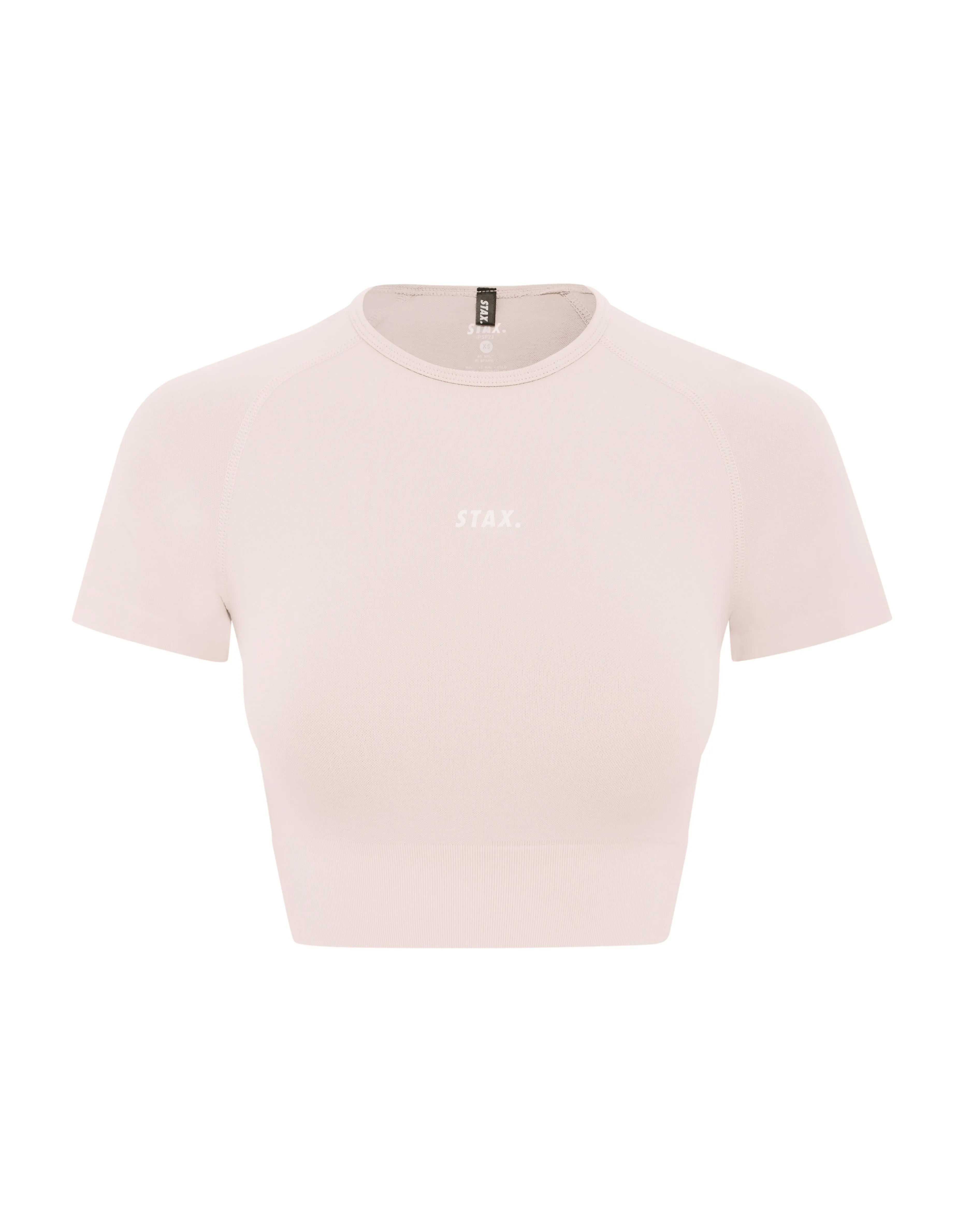 Premium Seamless Favourites Cropped Tee - Bone