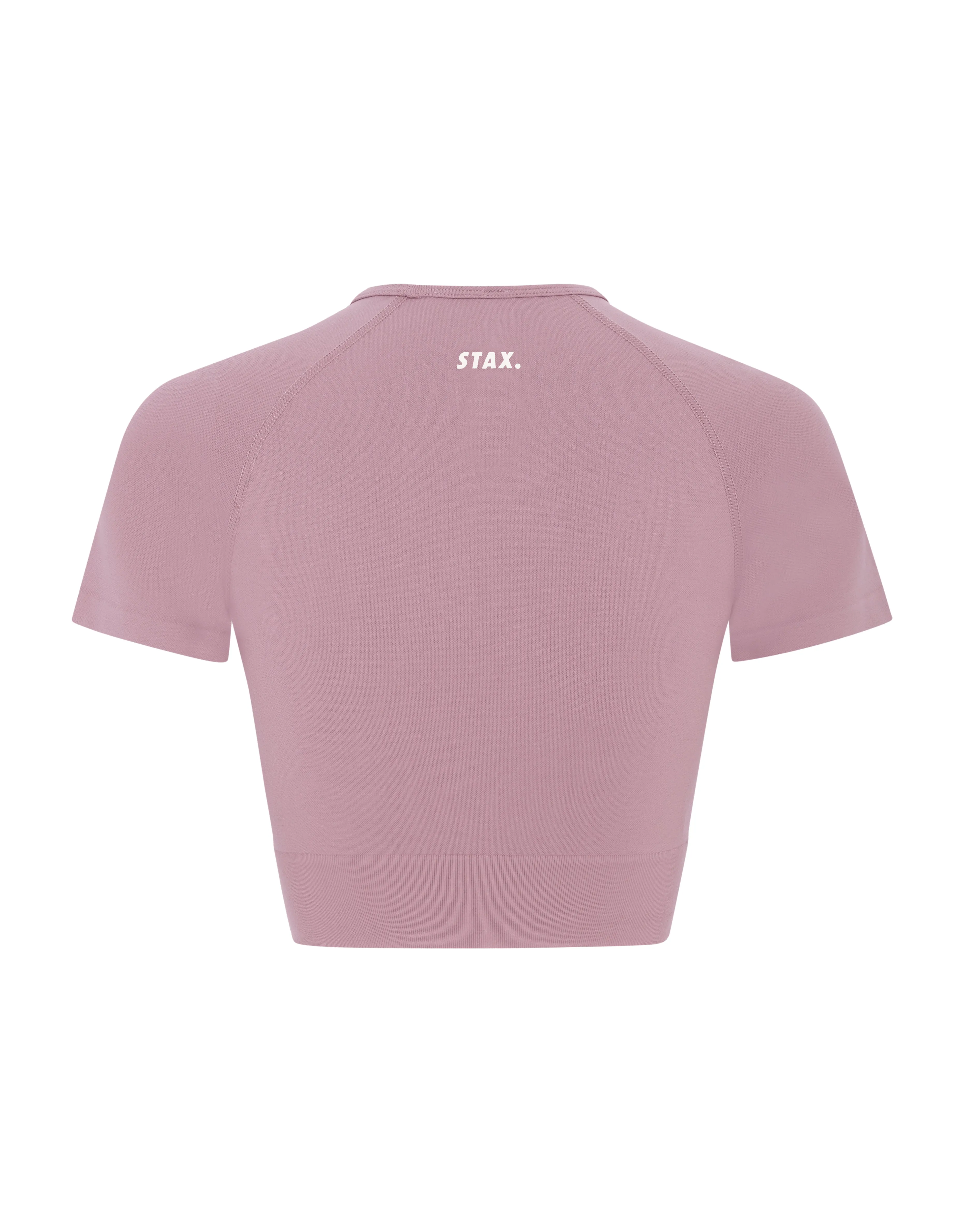 Premium Seamless Favourites Cropped Tee - Dusty Rose