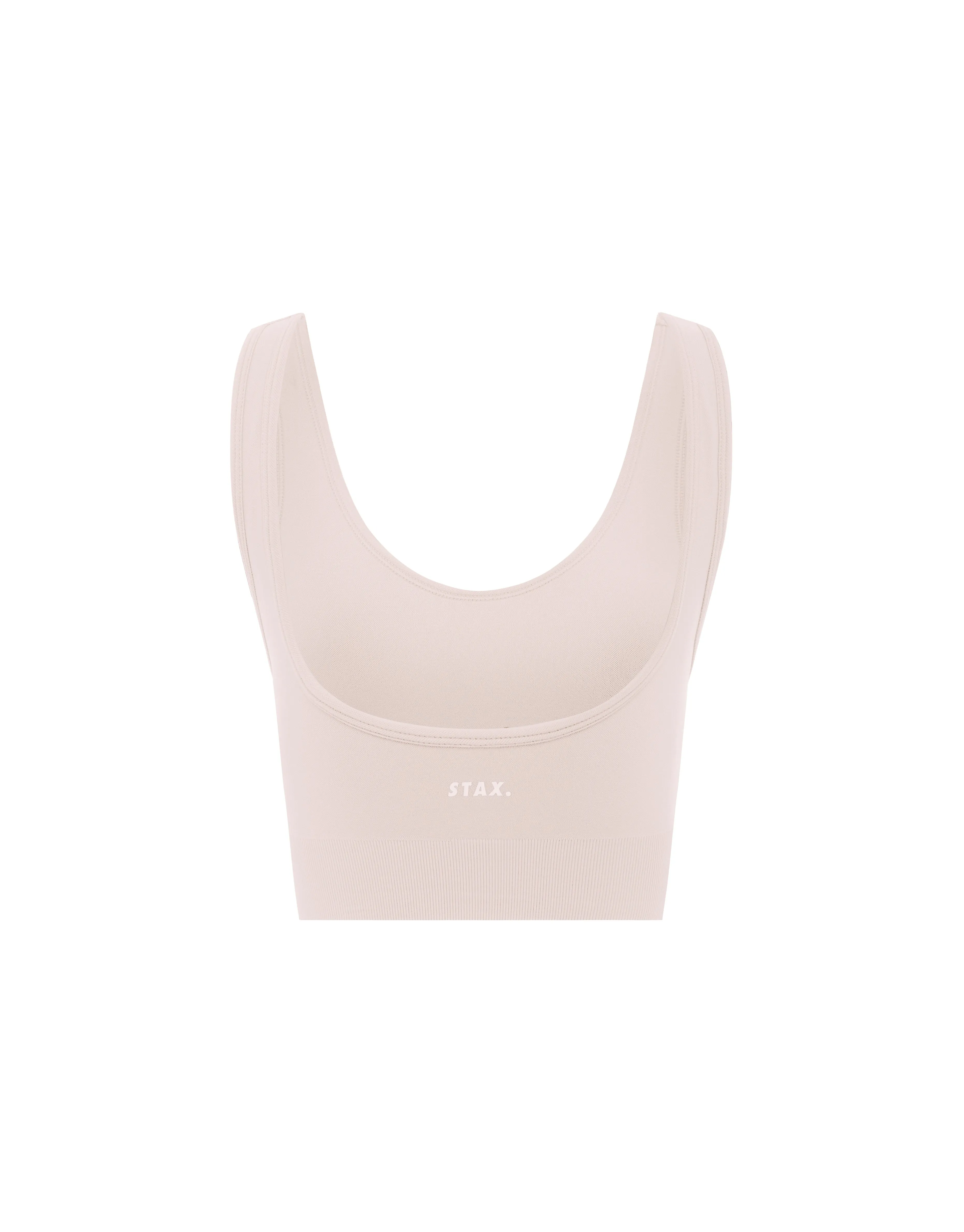 Premium Seamless Favourites Low Back Crop - Bone