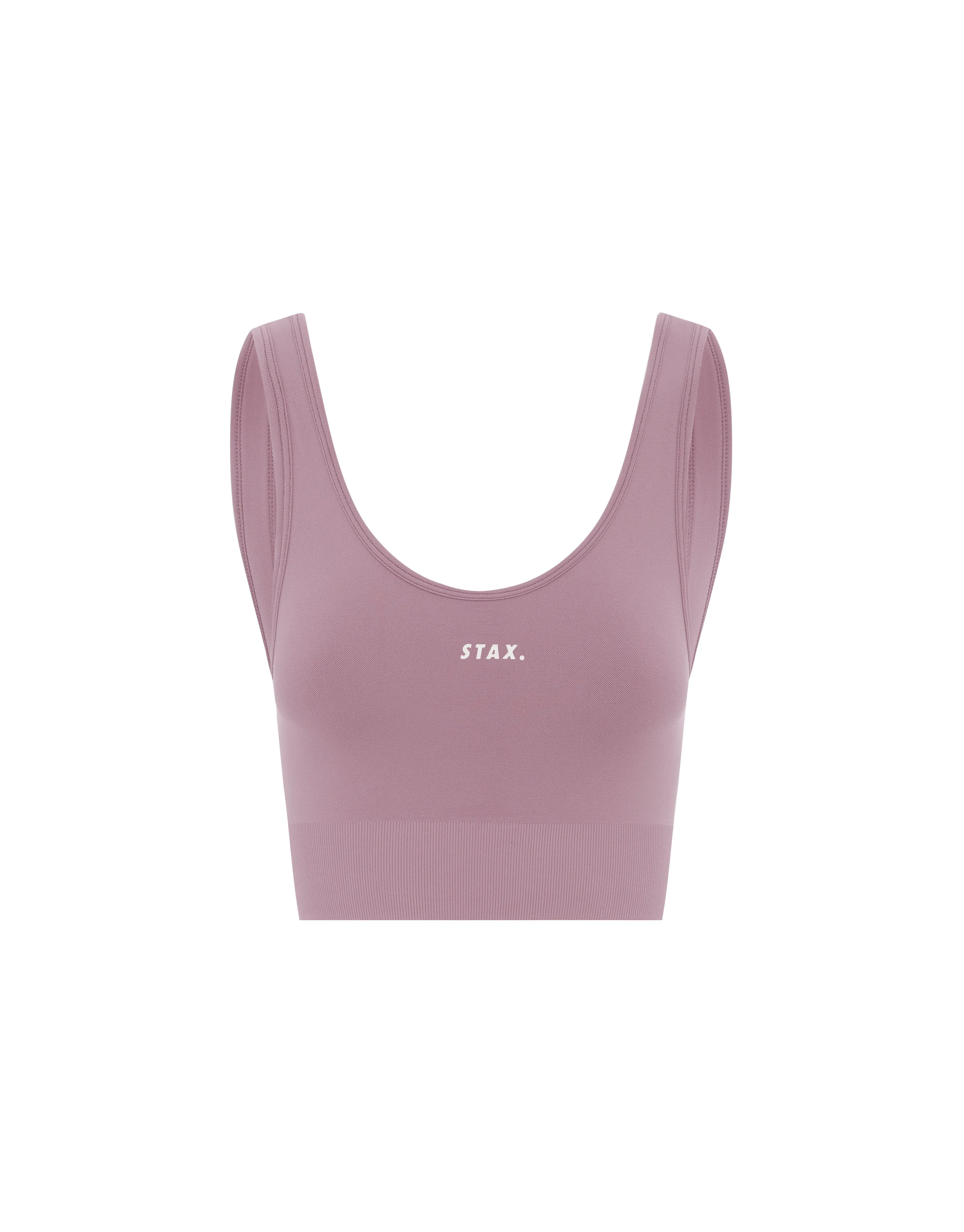 Premium Seamless Favourites Low Back Crop - Dusty Rose