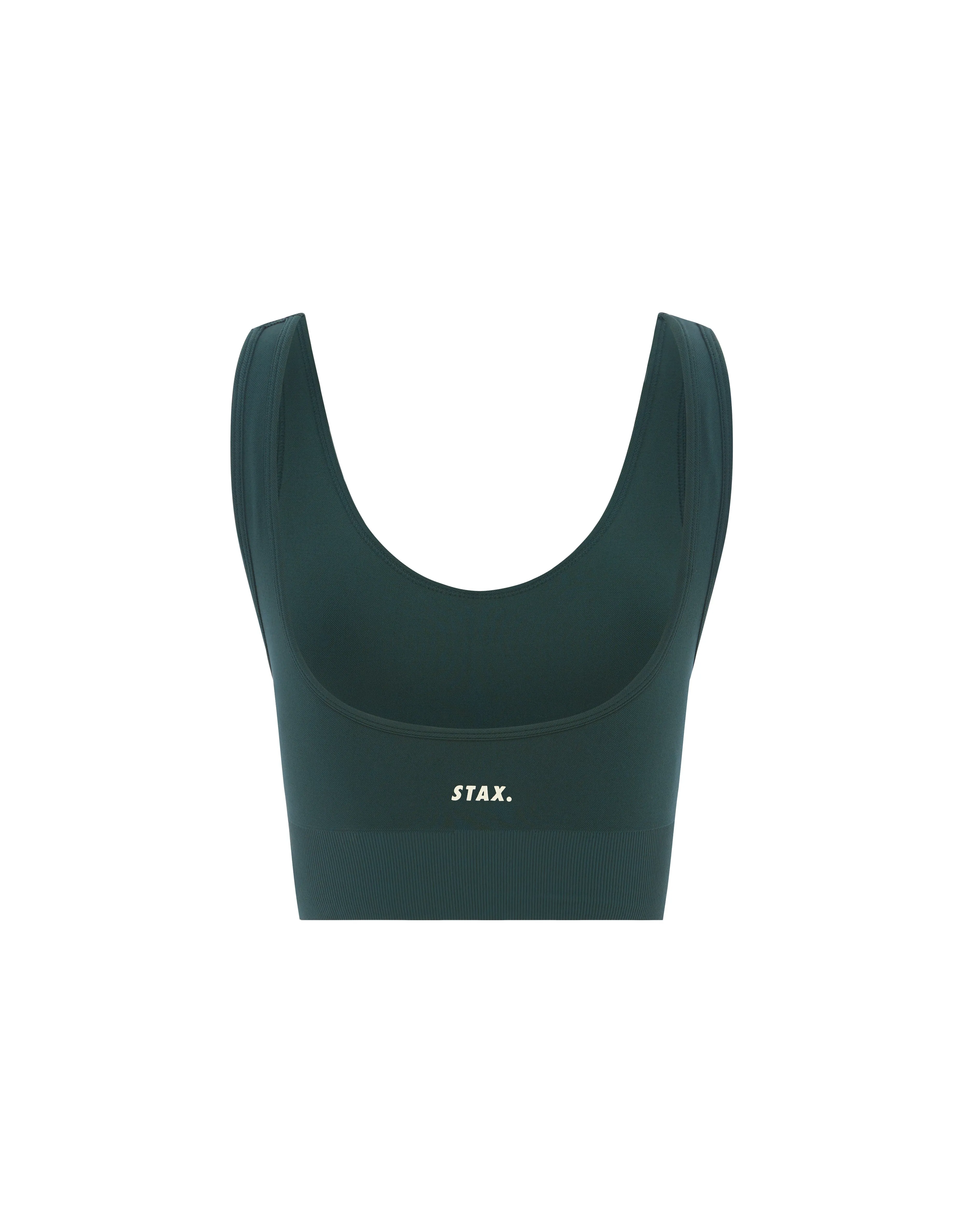 Premium Seamless Favourites Low Back Crop - Pine