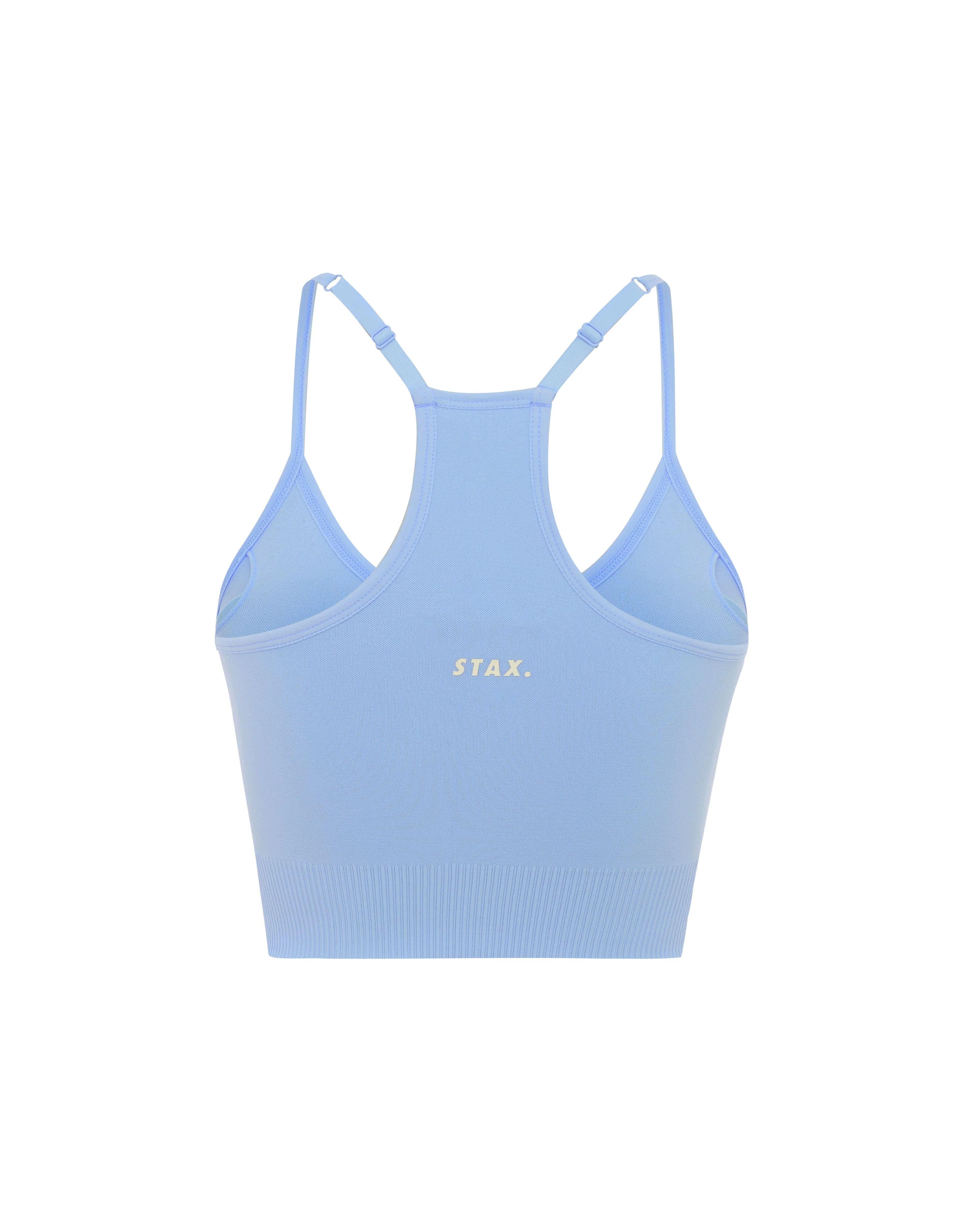 Premium Seamless Favourites Strappy Crop - Baby blue