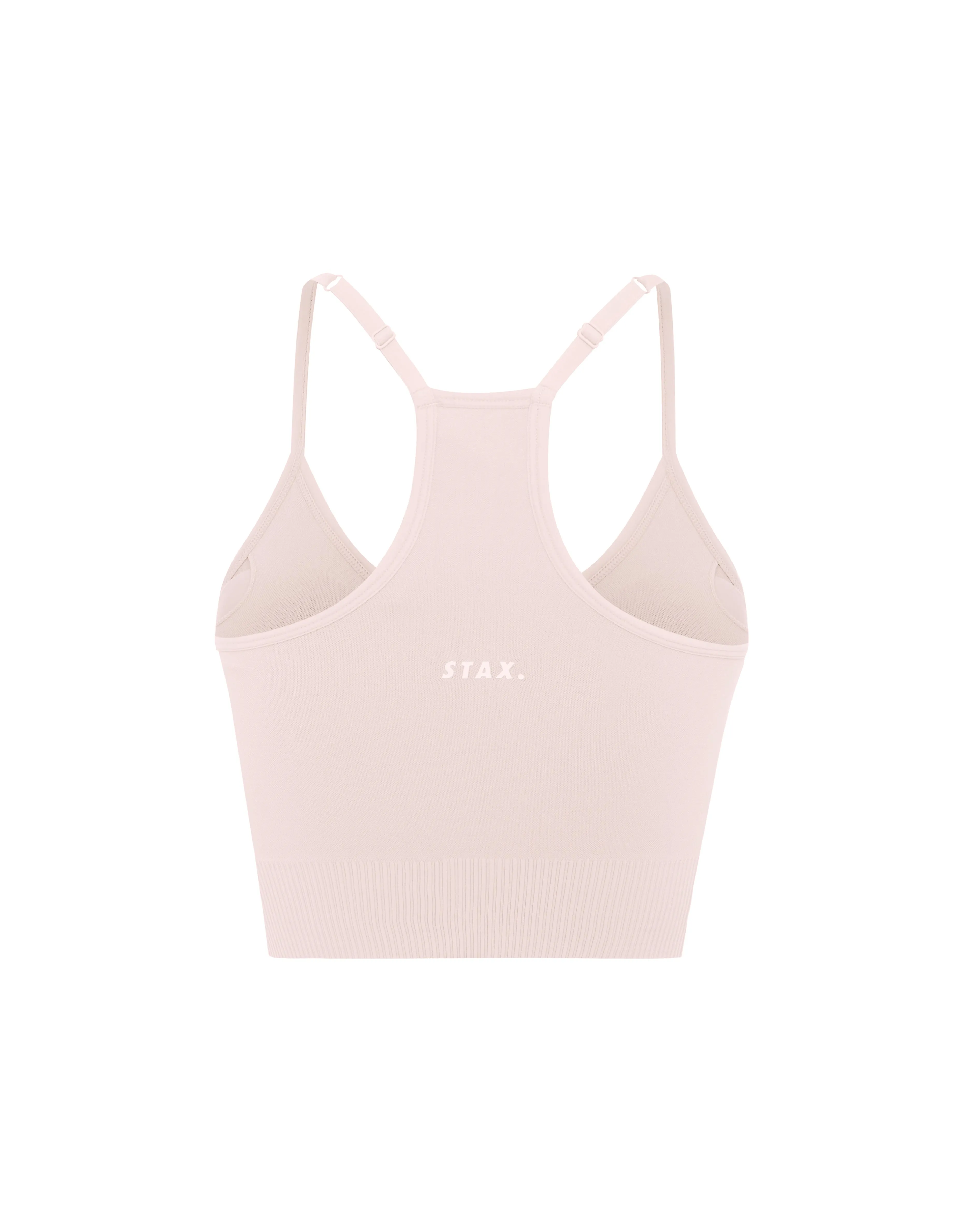 Premium Seamless Favourites Strappy Crop - Bone