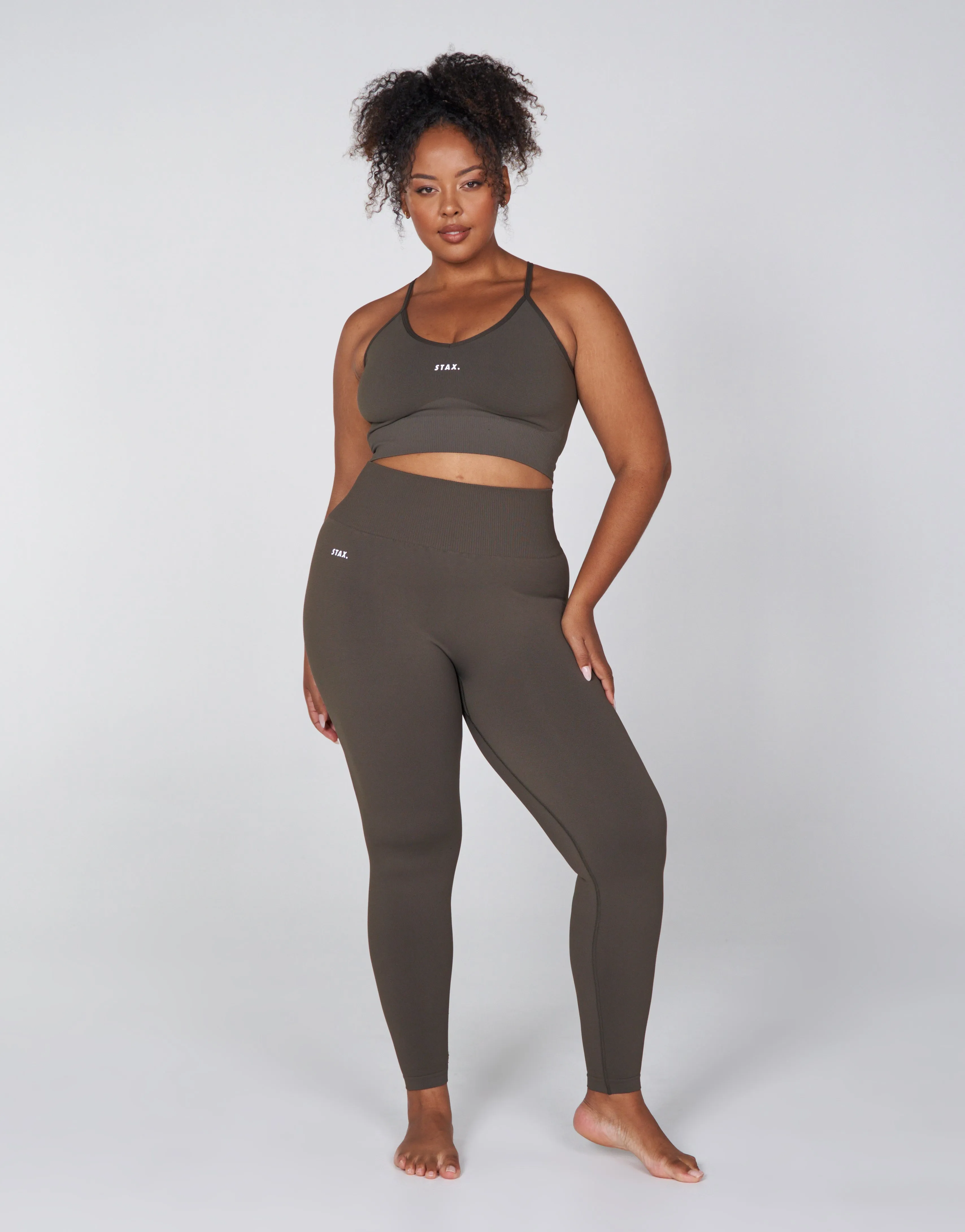 Premium Seamless Favourites Strappy Crop - Dovetail