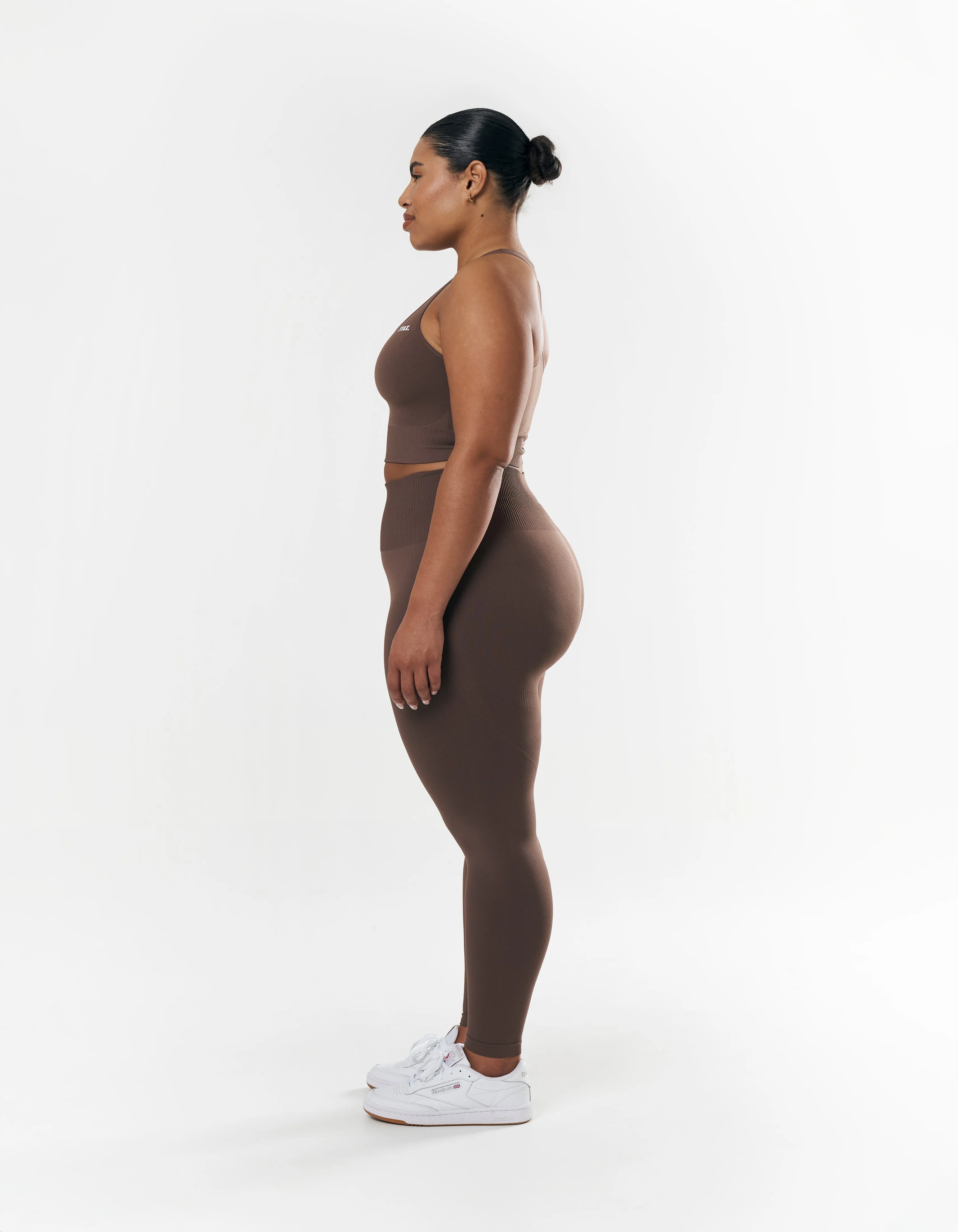 Premium Seamless Racer Crop - Cedar