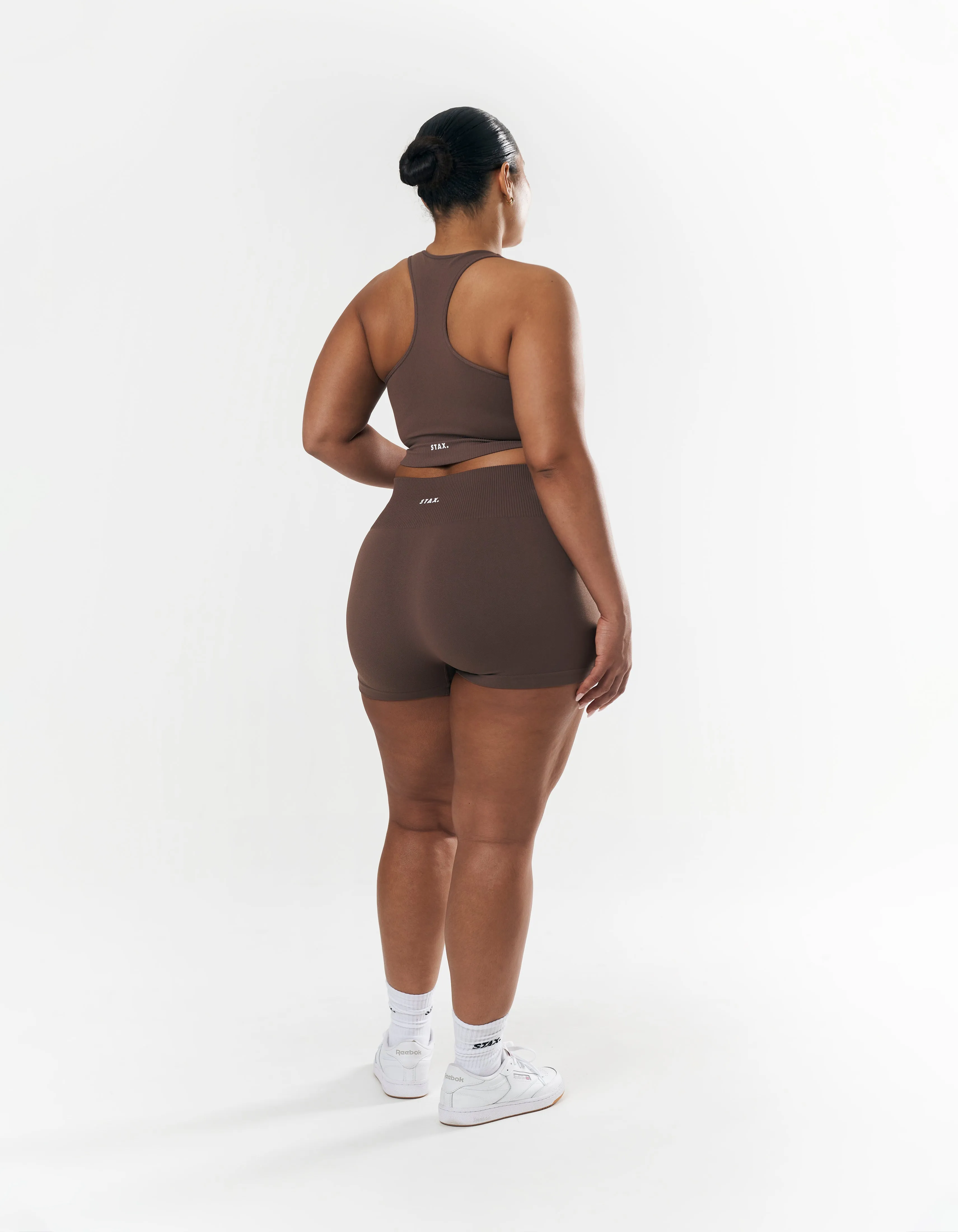 Premium Seamless Racer Crop - Cedar