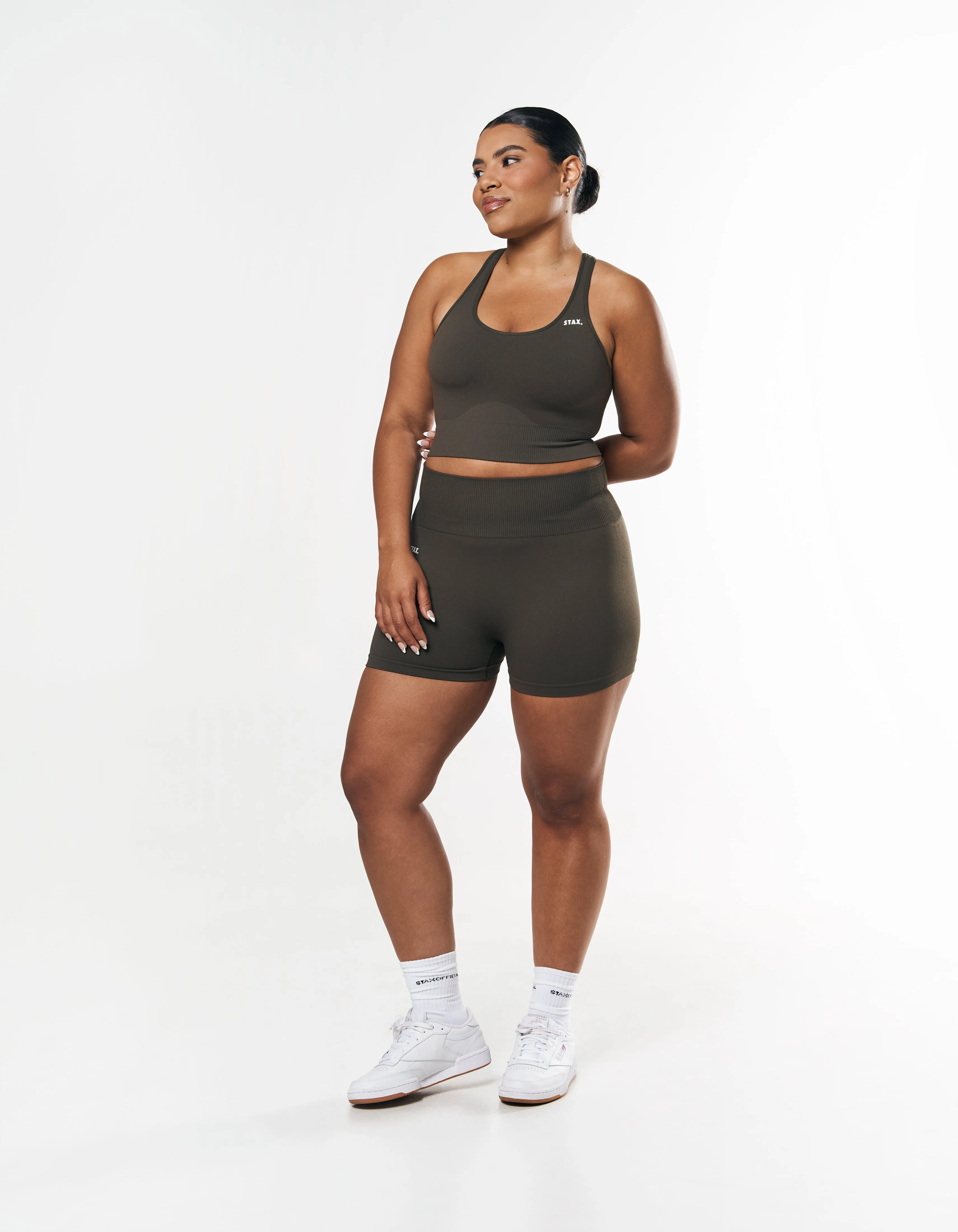 Premium Seamless Racer Crop - Dovetail