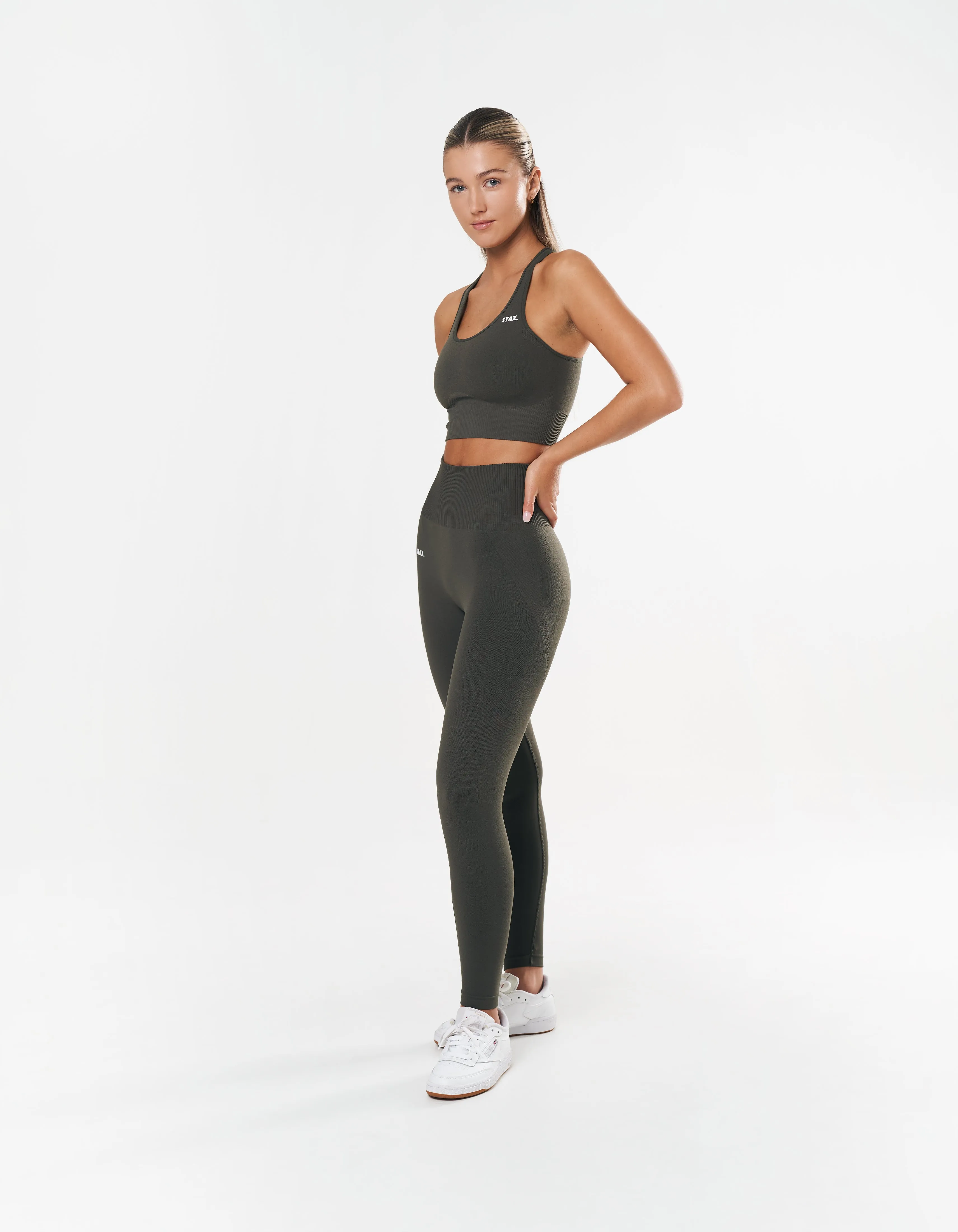 Premium Seamless Racer Crop - Dovetail