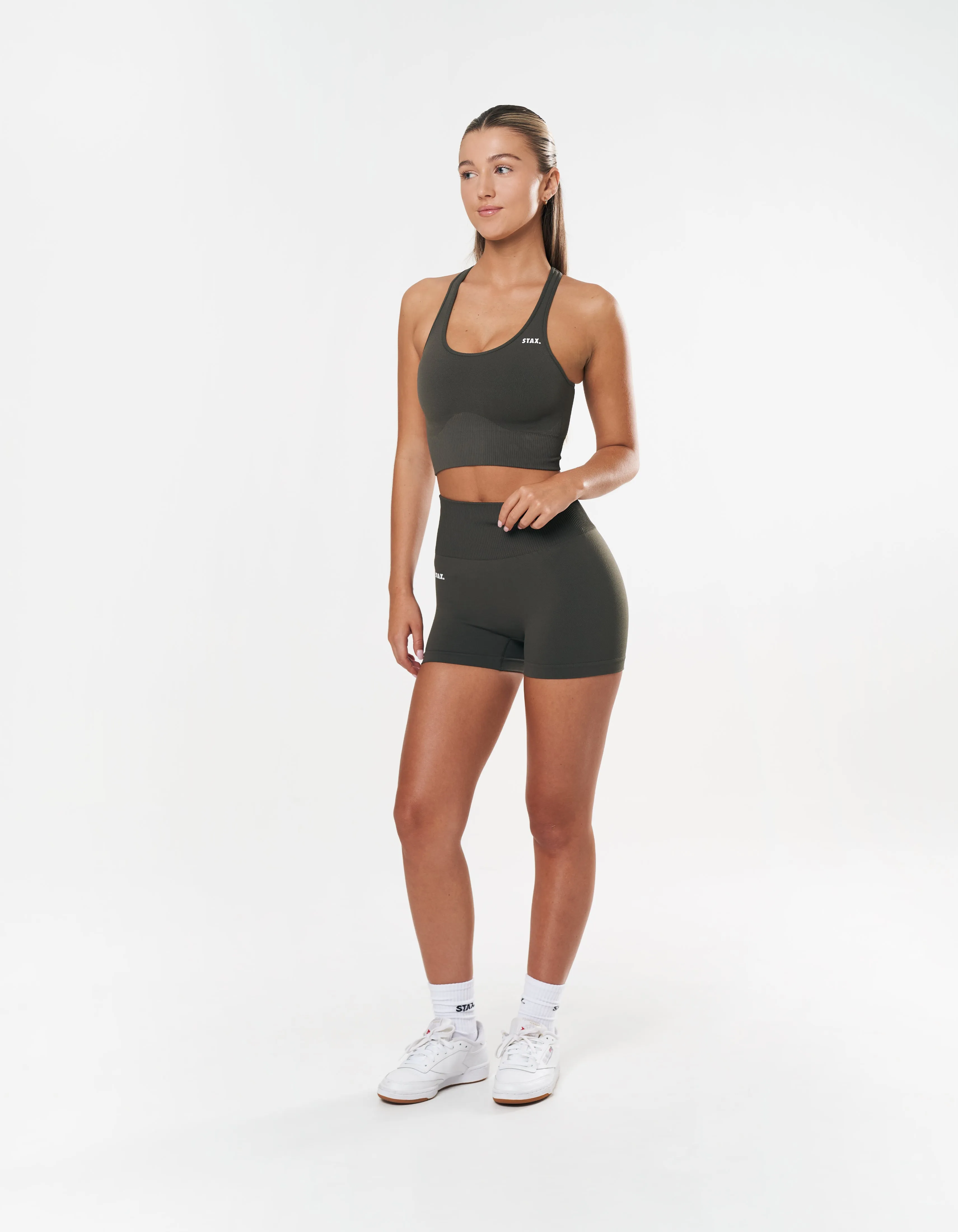 Premium Seamless Racer Crop - Dovetail