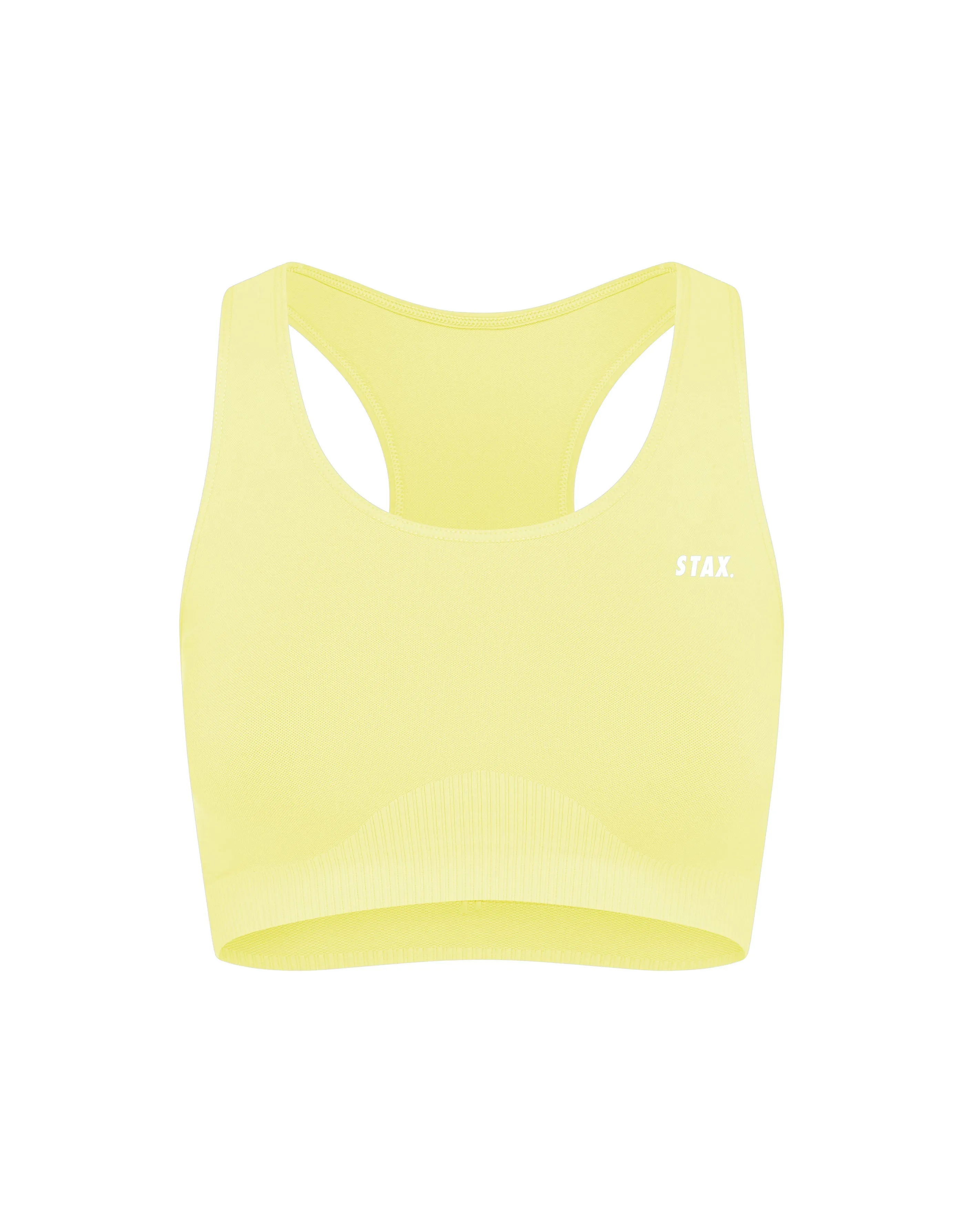 Premium Seamless Racer Crop V5.1 - Lemon