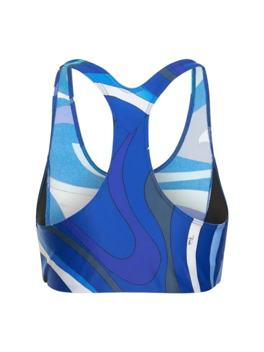 Pucci   Jersey Marmo print crop top 