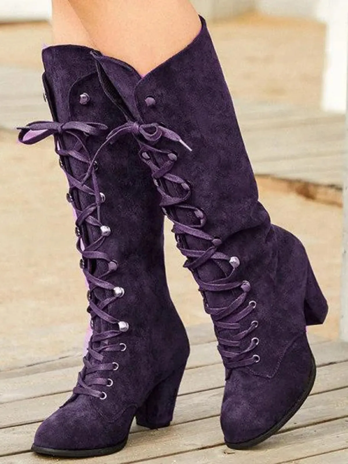 Purpdrank - Simple Suede Martin Combat Boots