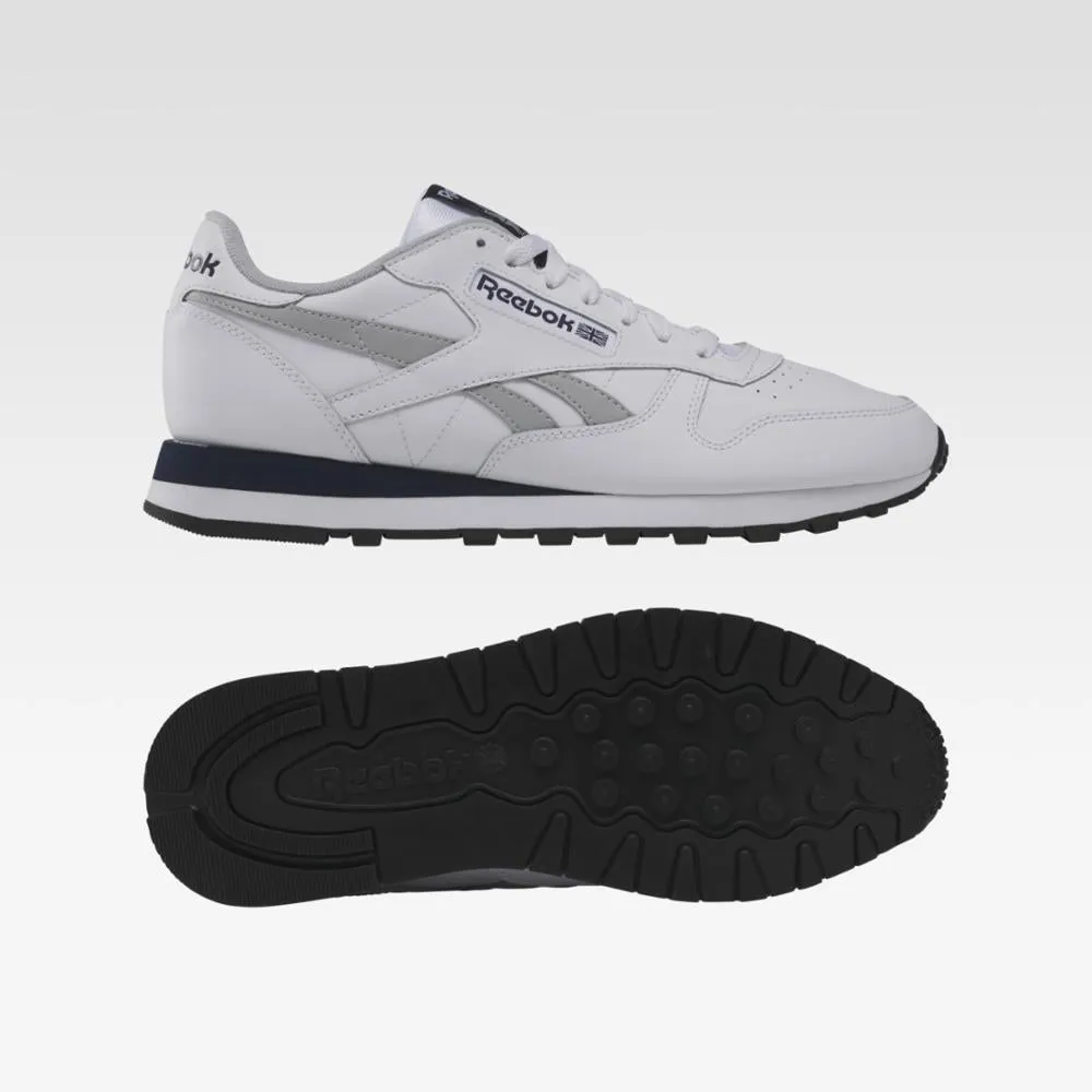 Reebok Footwear Men Classic Leather Shoes WHITE/PUGRY3/VECNAV