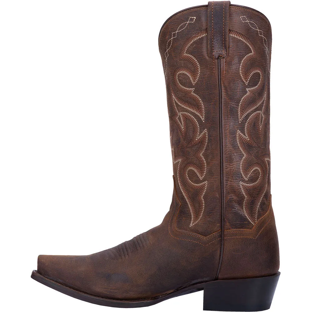 Renegade Distressed Embroidered Snip Toe Cowboy Boots