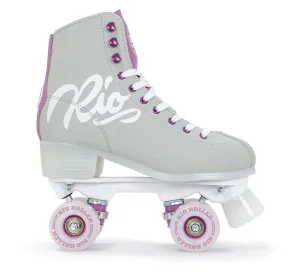 Rio Roller Script Roller Skates Grey and Purple