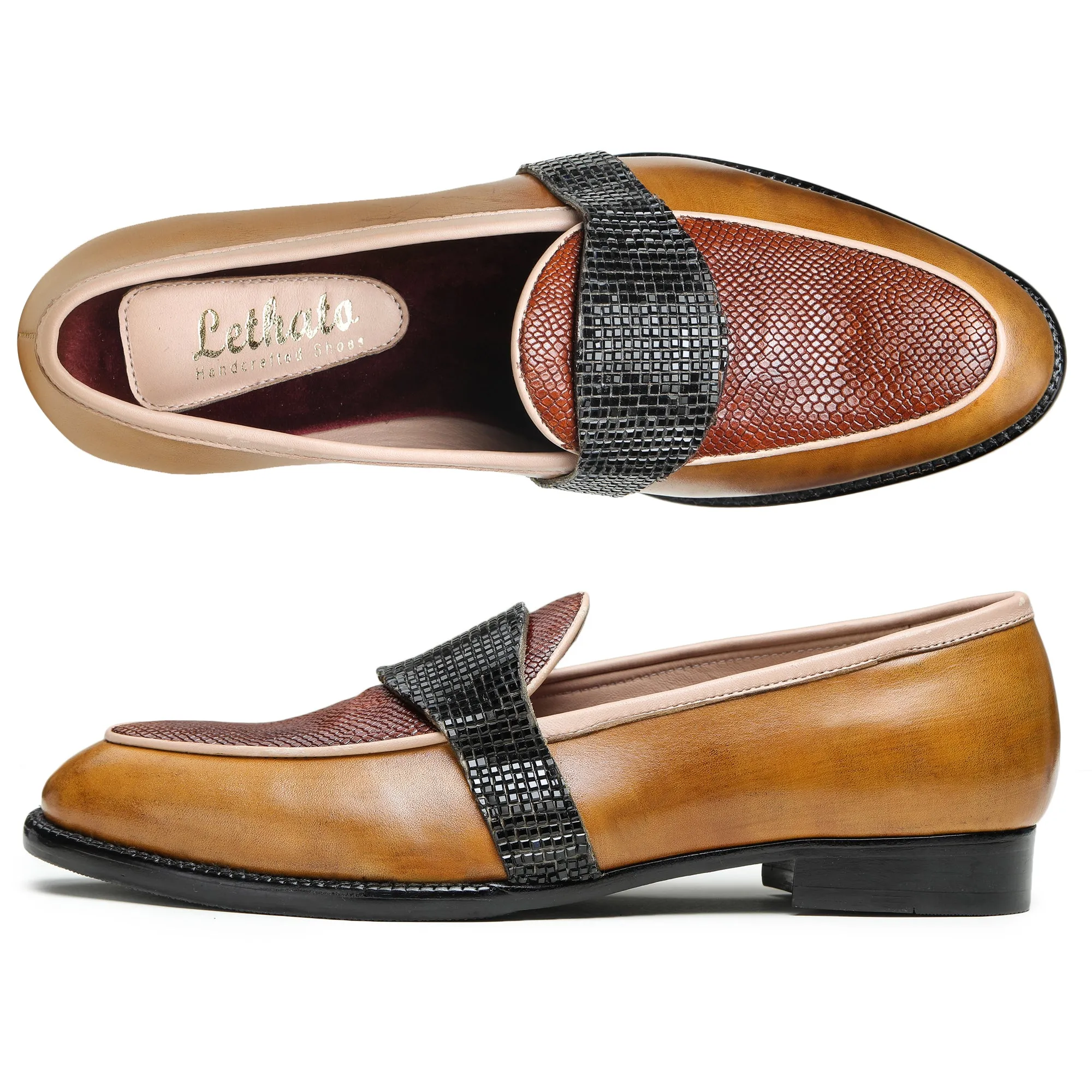 Saddle Loafers - Tan