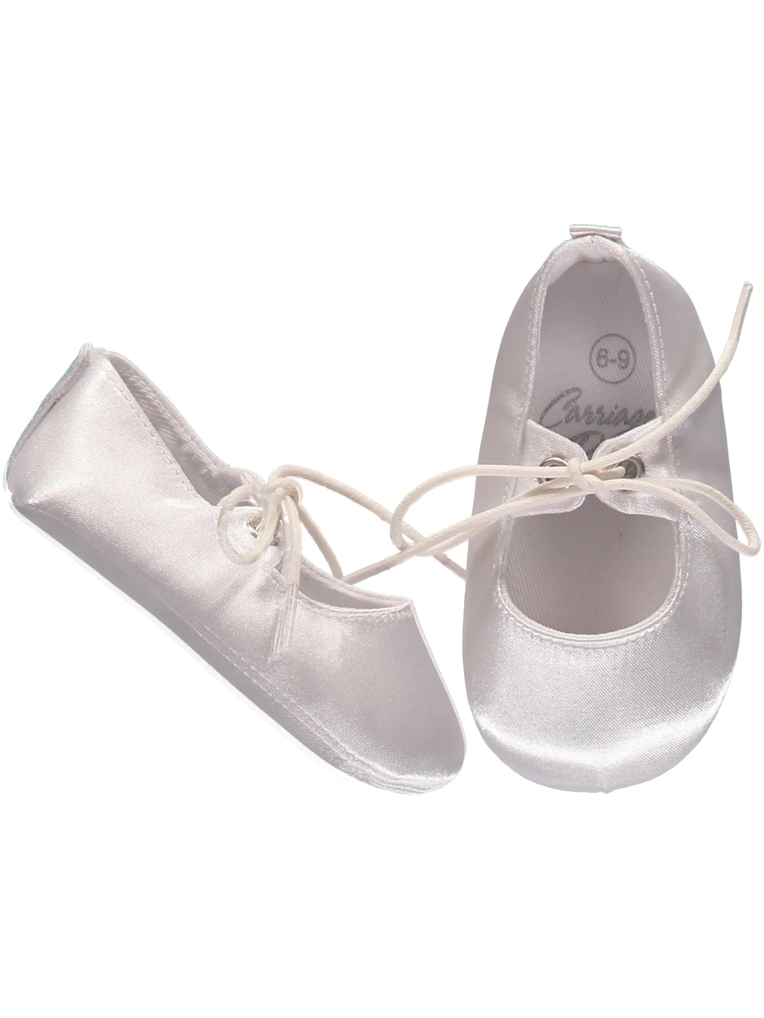 Satin White Crib Shoe