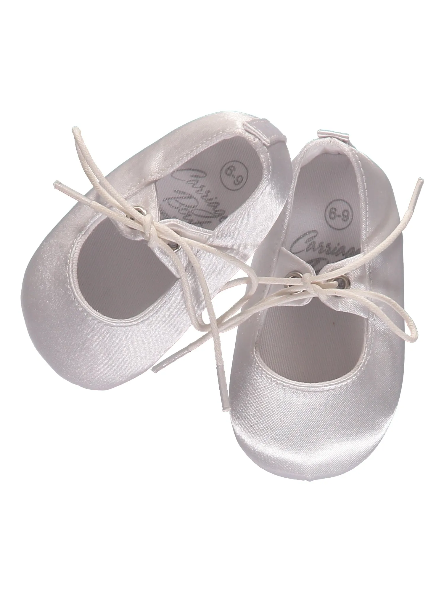 Satin White Crib Shoe