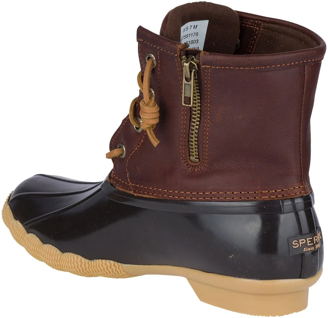 Sperry Women's Saltwater Duck Boot Brown Rubber