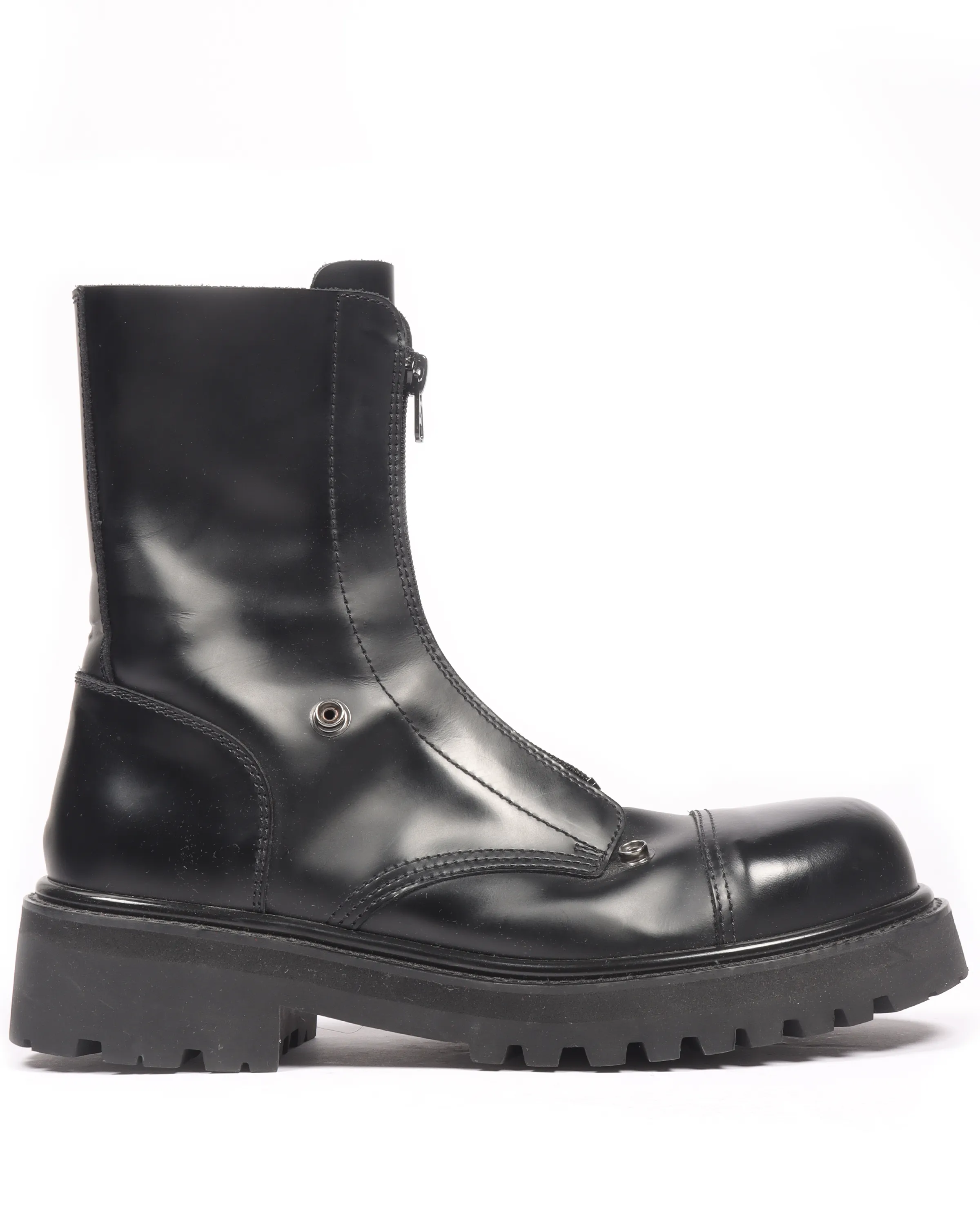 SS20 Front-Zip Combat Boots