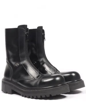 SS20 Front-Zip Combat Boots