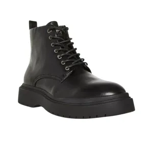 STEVE MADDEN - Faux Leather Auustn Combat Style Boot