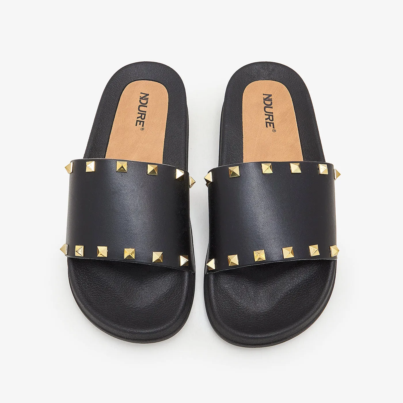 Studded Women's Slides