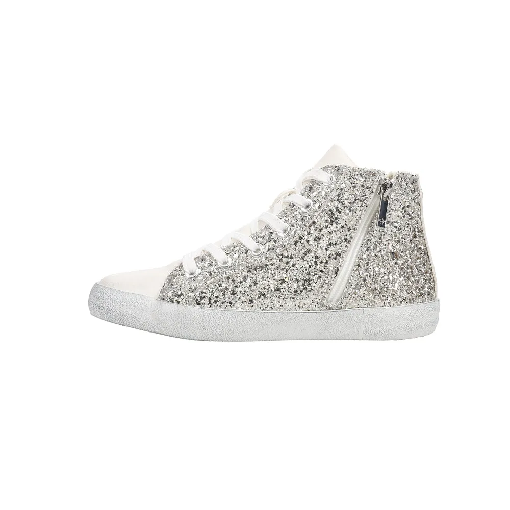 Taralyn Glitter High Top Lace Up Sneakers (Little Kid-Big Kid)