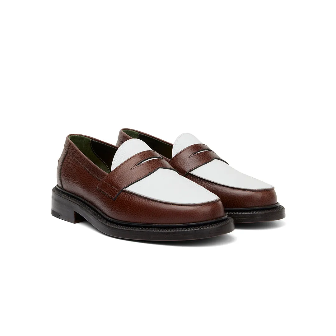 The Ellis Penny Loafer, Chocolate/White