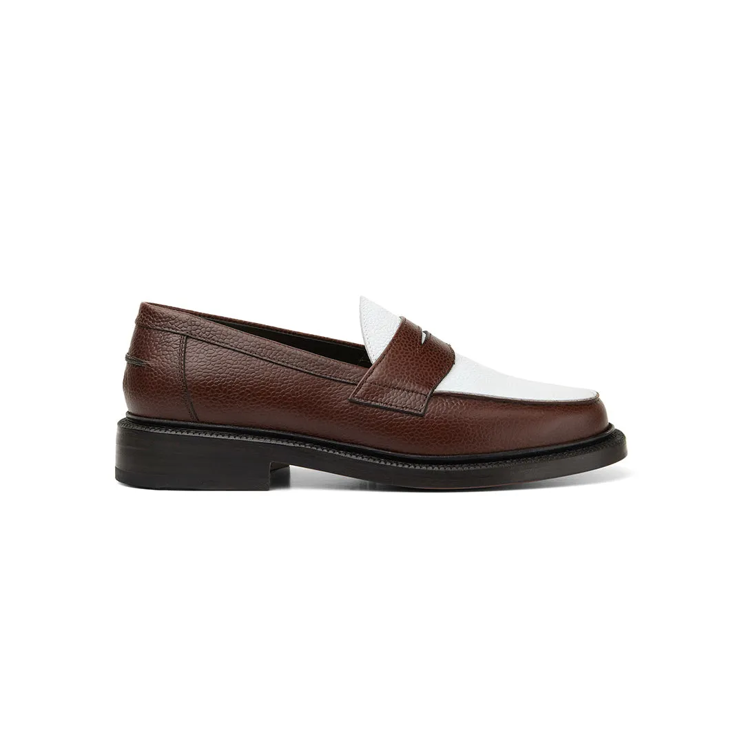 The Ellis Penny Loafer, Chocolate/White