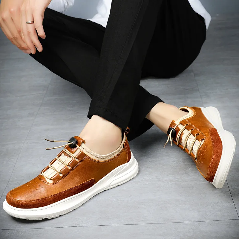 The Lombardo - Genuine Leather Casual Sneakers For Men