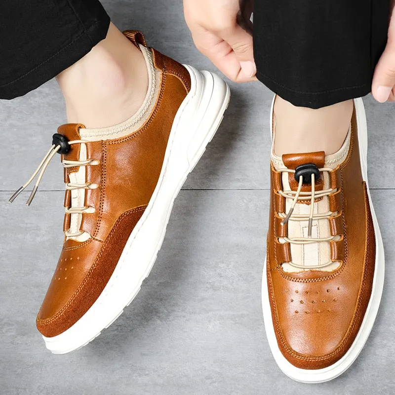 The Lombardo - Genuine Leather Casual Sneakers For Men