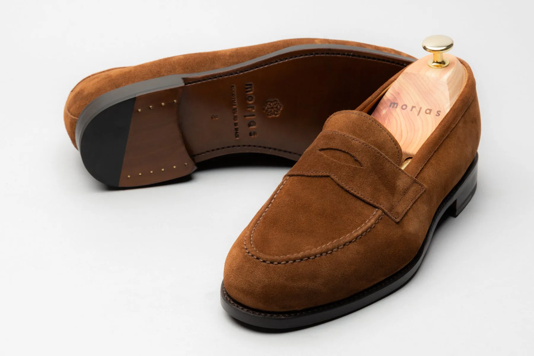 The Penny Loafer - Medium Brown Suede