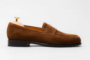 The Penny Loafer - Medium Brown Suede