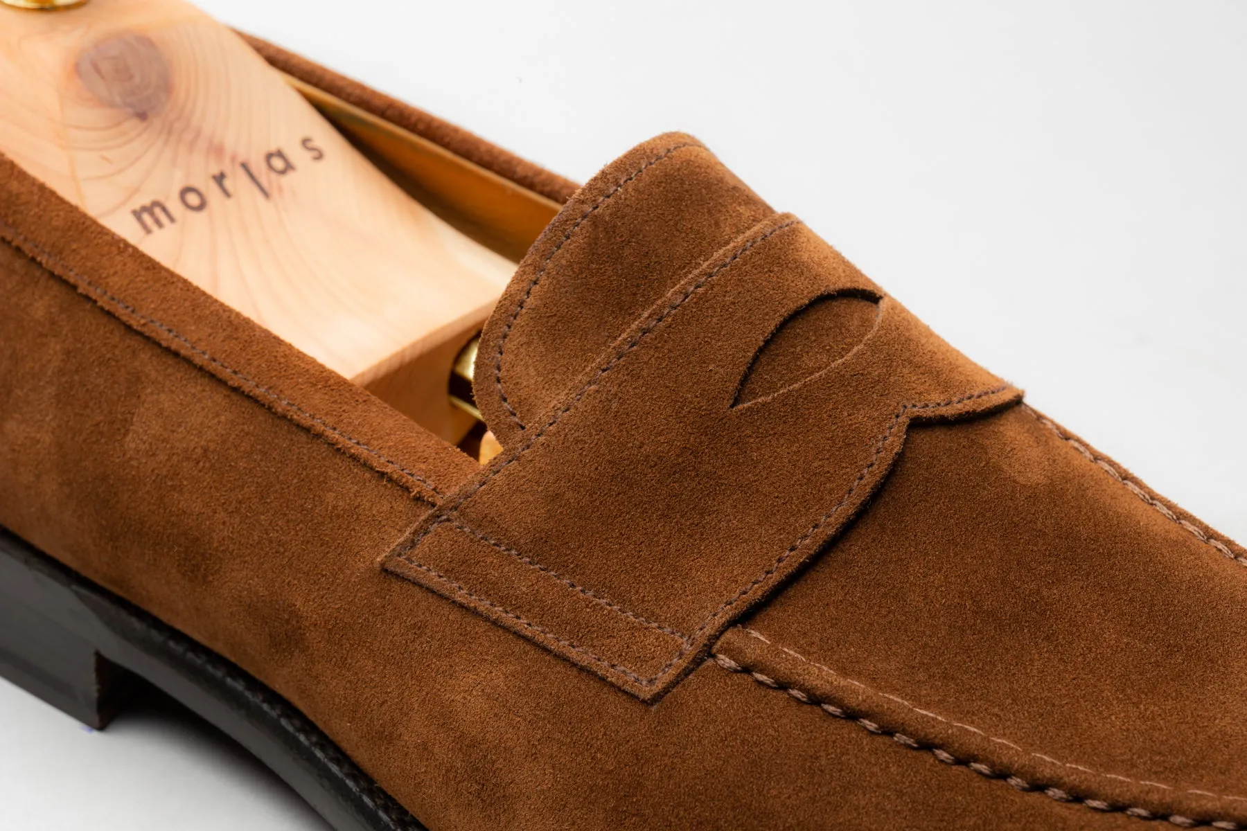 The Penny Loafer - Medium Brown Suede