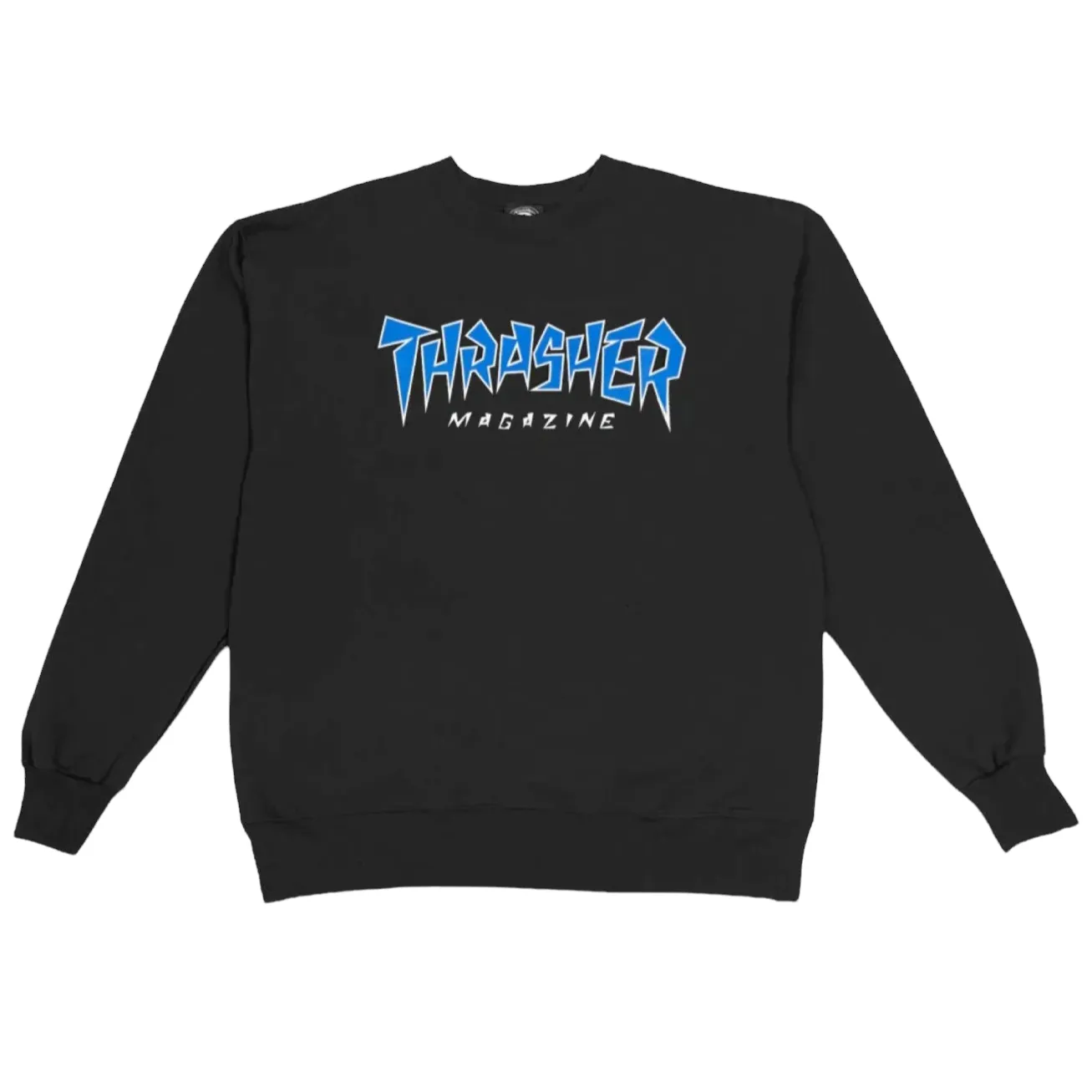 Thrasher Jagged Logo Crewneck Sweater Black